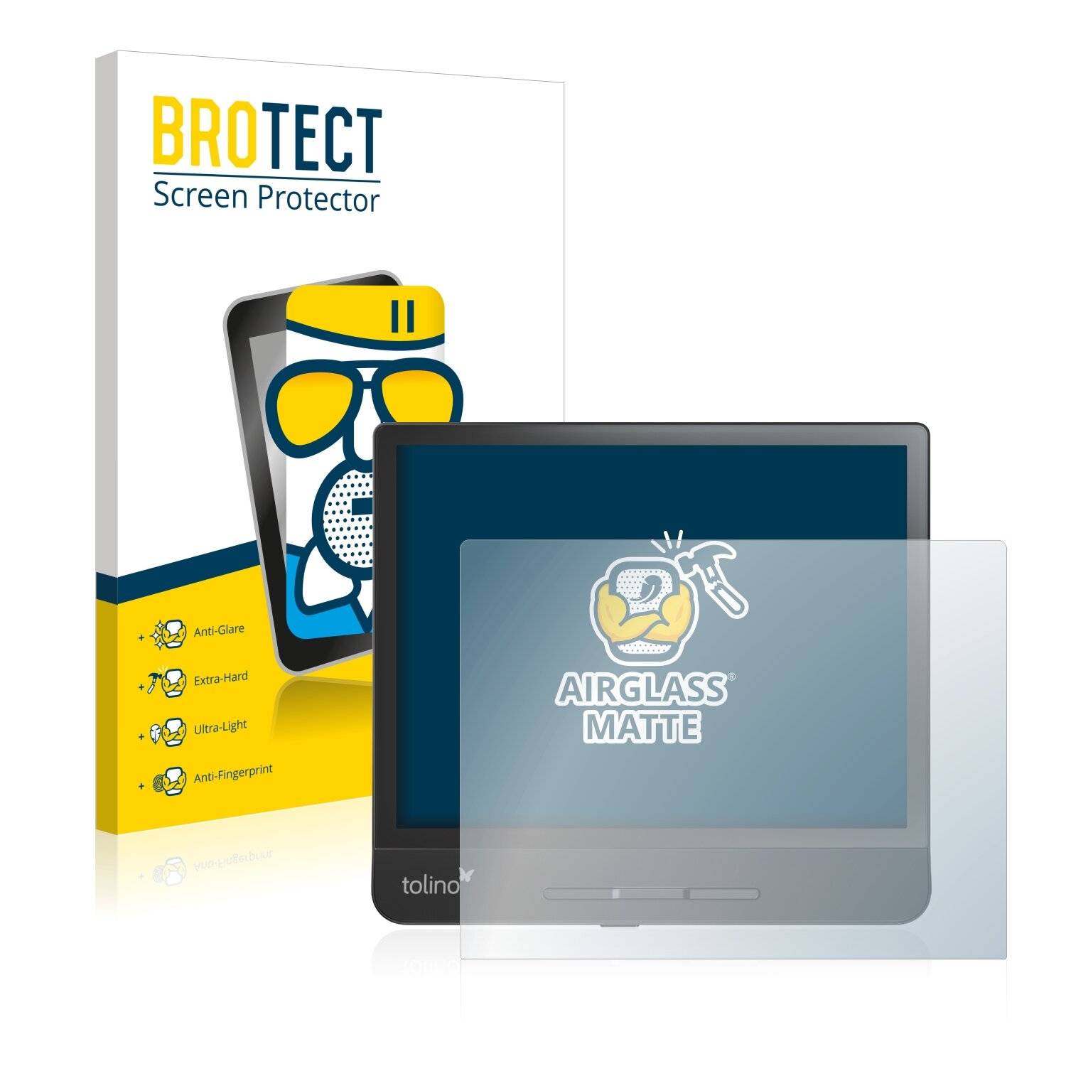 BROTECT AirGlass Matte Schutzglas Folie für Tolino Epos 2 (im
