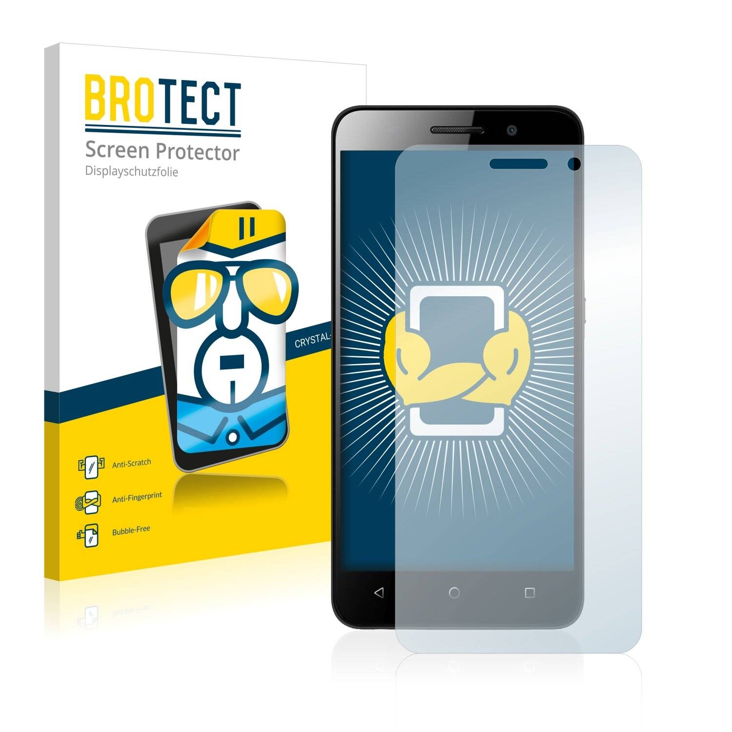2x BROTECT HD-Clear Displayschutzfolie für Honor 4C