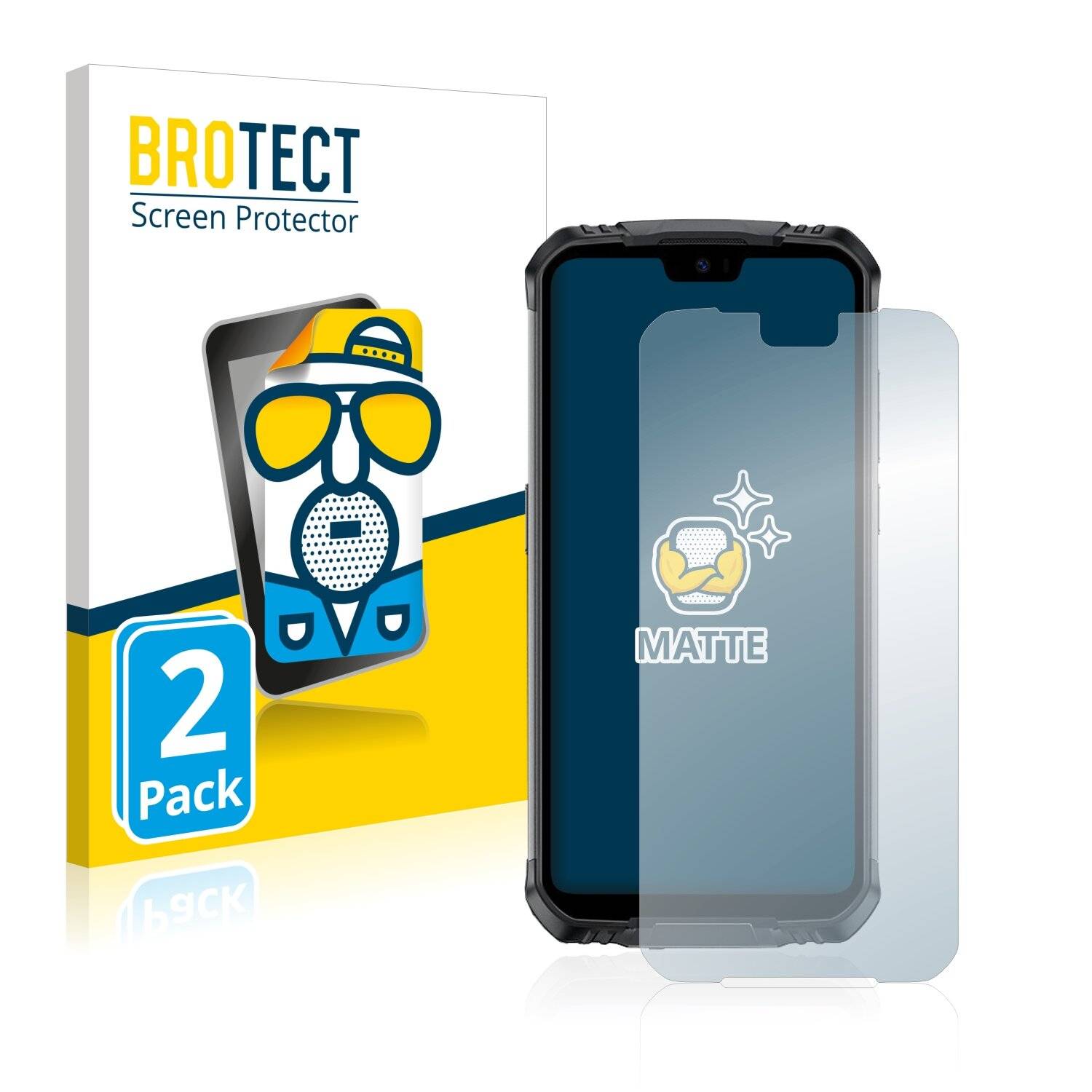2x BROTECT Matte Displayschutzfolie für Doogee S68 Pro - Entspiegelt,