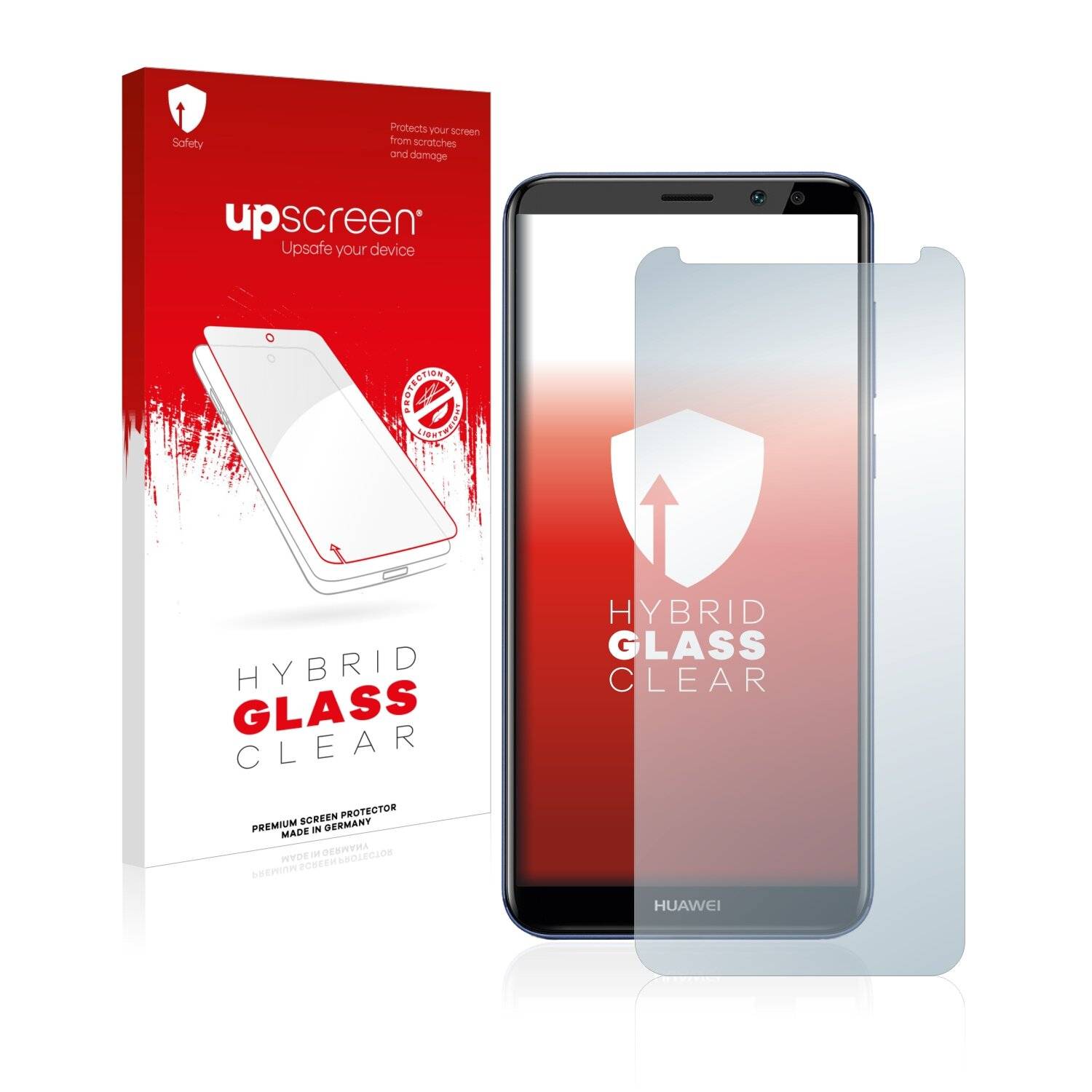 upscreen Hybrid Glass Clear Premium Schutzglas Folie für Huawei Nova