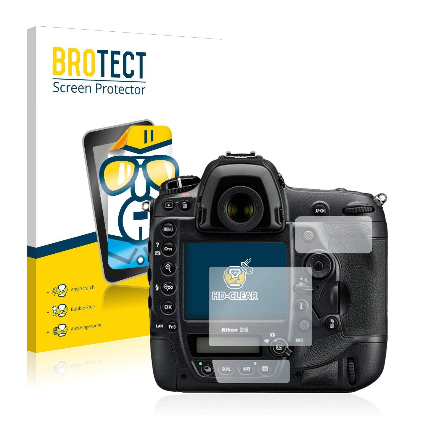 2x BROTECT HD-Clear Displayschutzfolie für Nikon