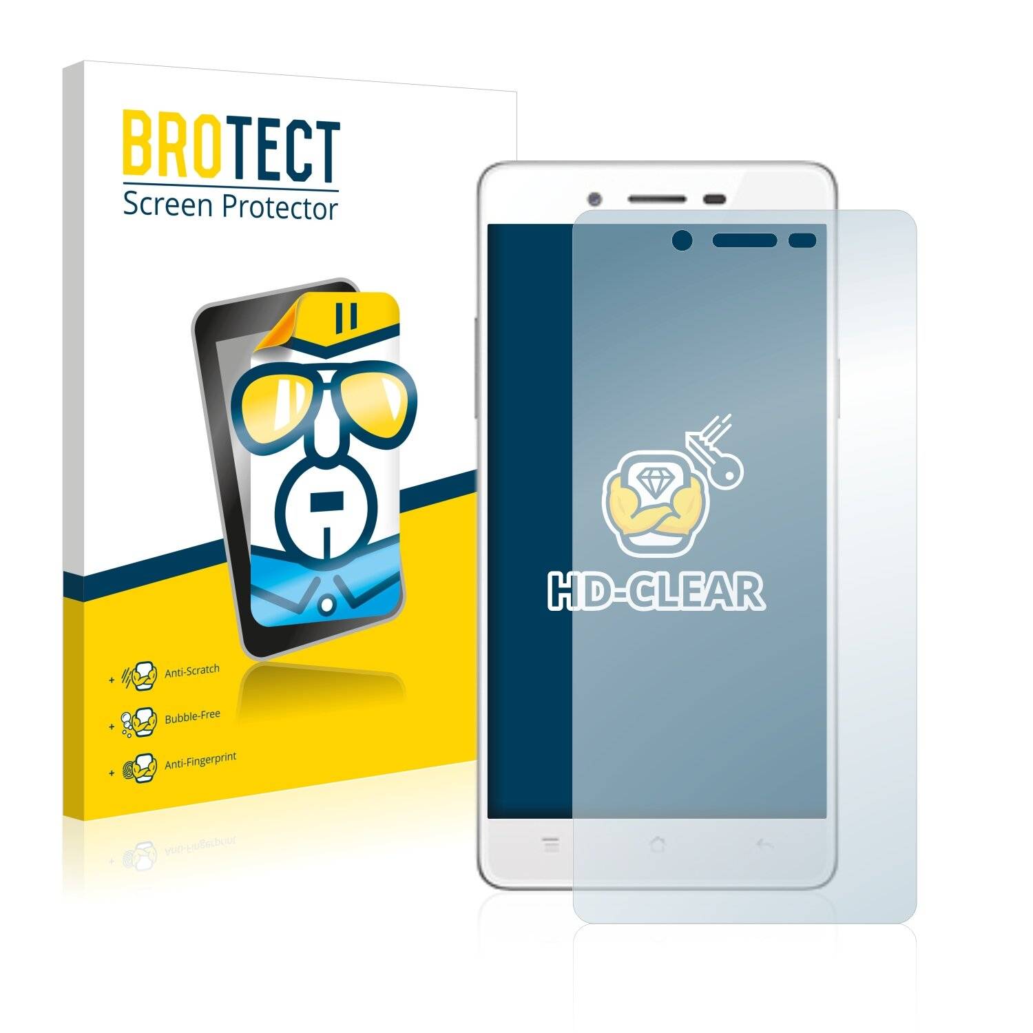 2x BROTECT HD-Clear Displayschutzfolie für Oppo