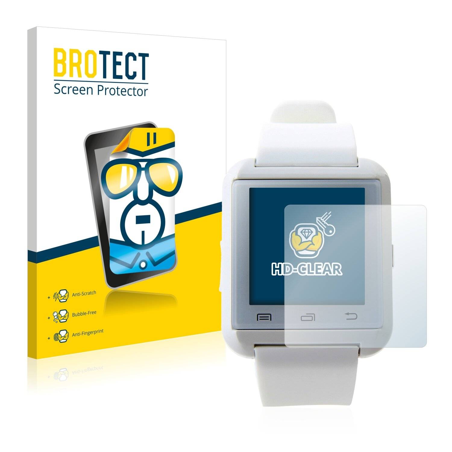 2x BROTECT HD-Clear Displayschutzfolie für U Watch