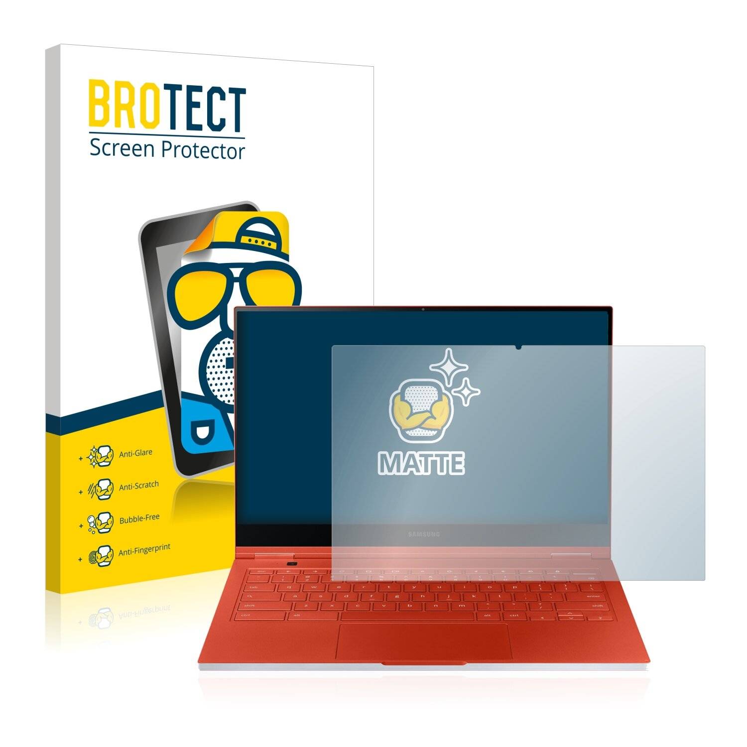 BROTECT Matte Displayschutzfolie für Samsung Galaxy Chromebook - Entspiegelt,