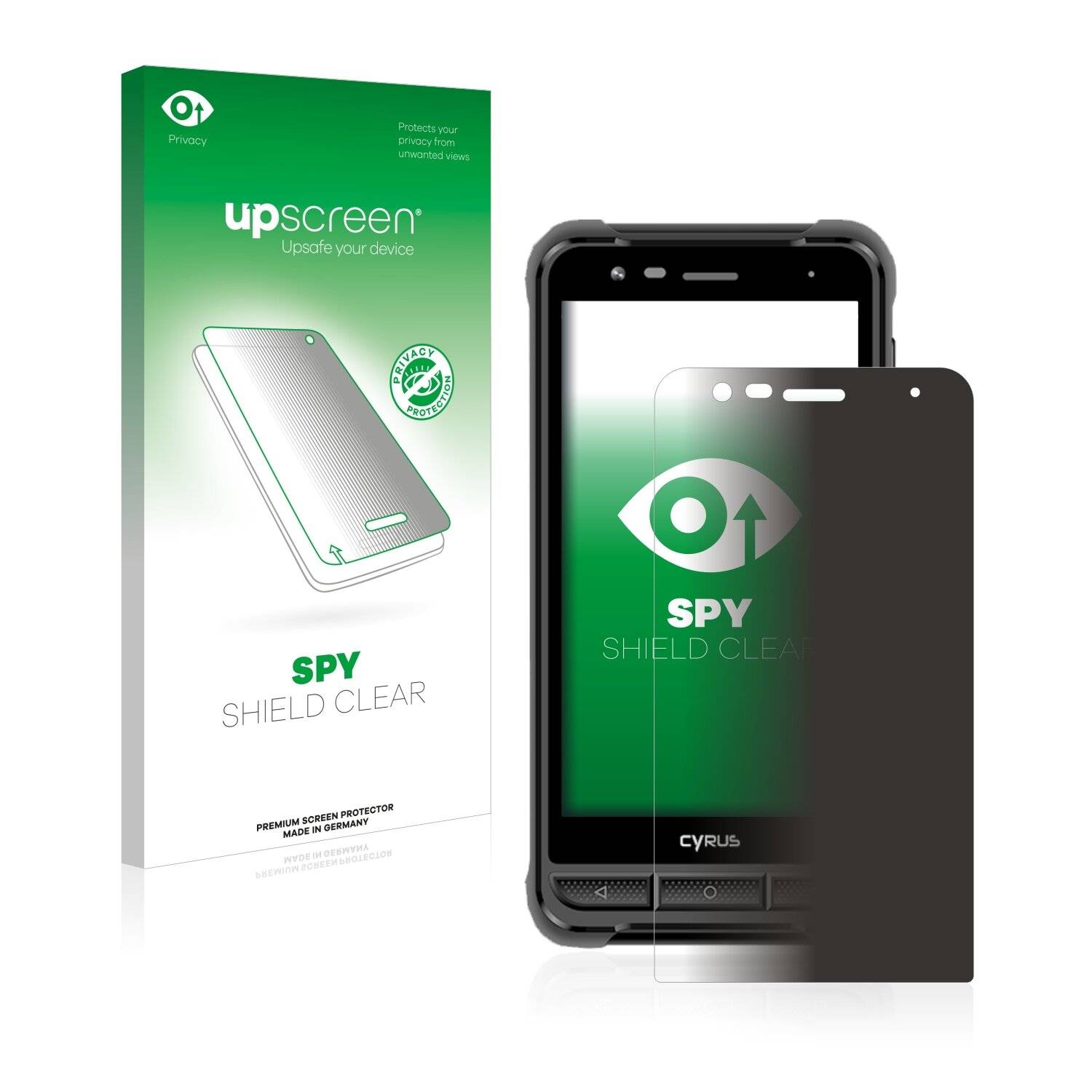 upscreen Spy Shield Clear Premium Blickschutzfolie für Cyrus CS22