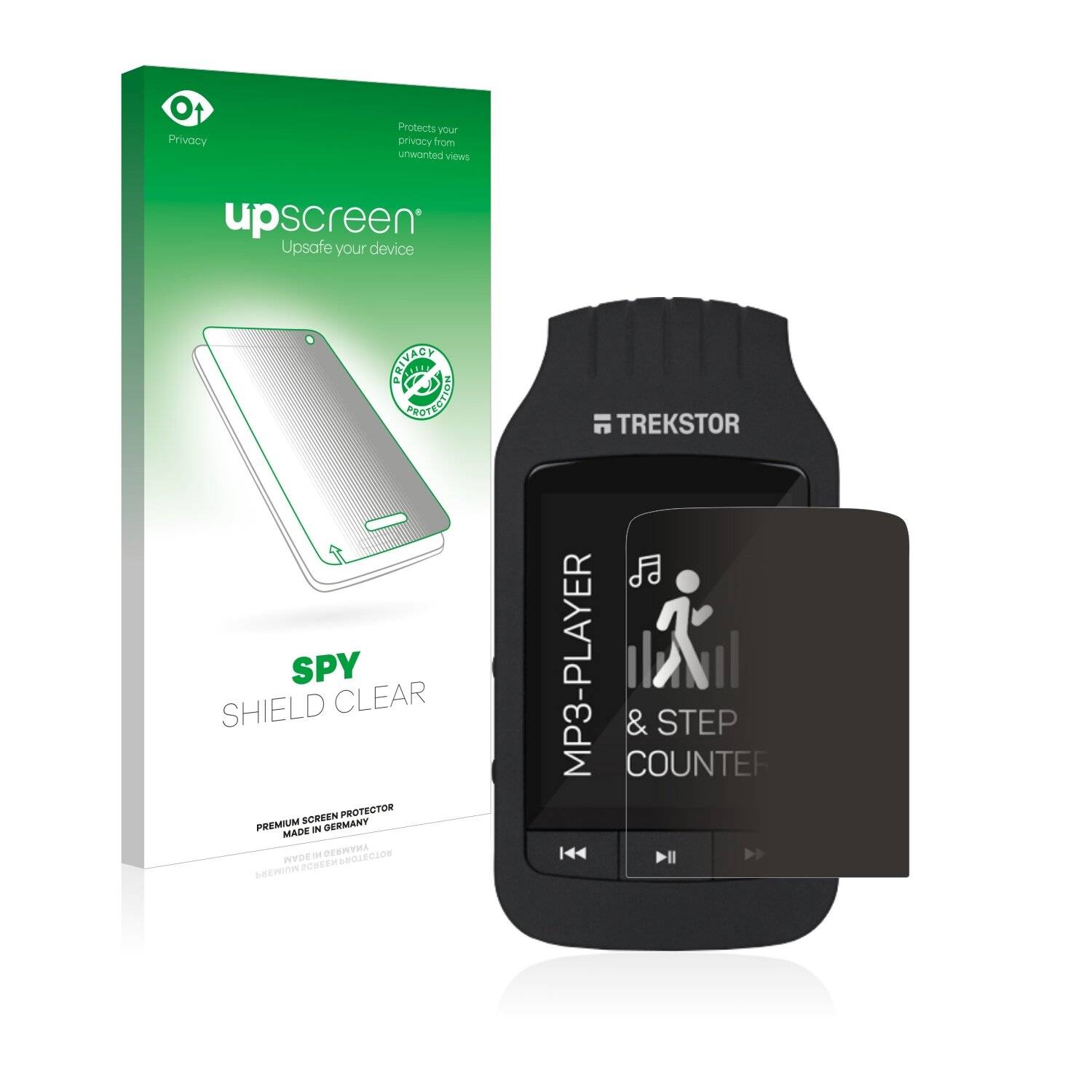 upscreen Spy Shield Clear Premium Blickschutzfolie für TrekStor i.Beat Jump