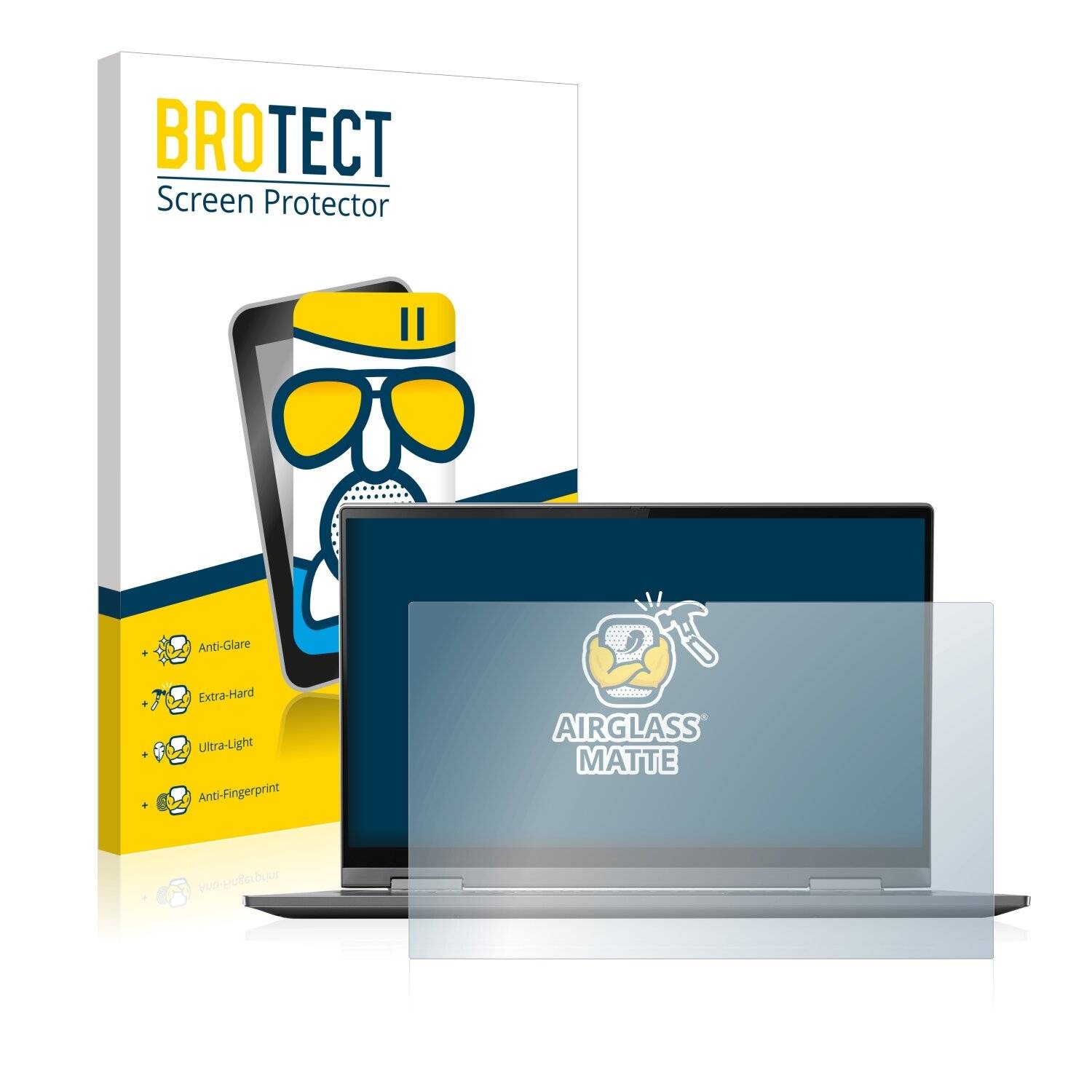 BROTECT AirGlass Matte Schutzglas Folie für Lenovo Yoga C740