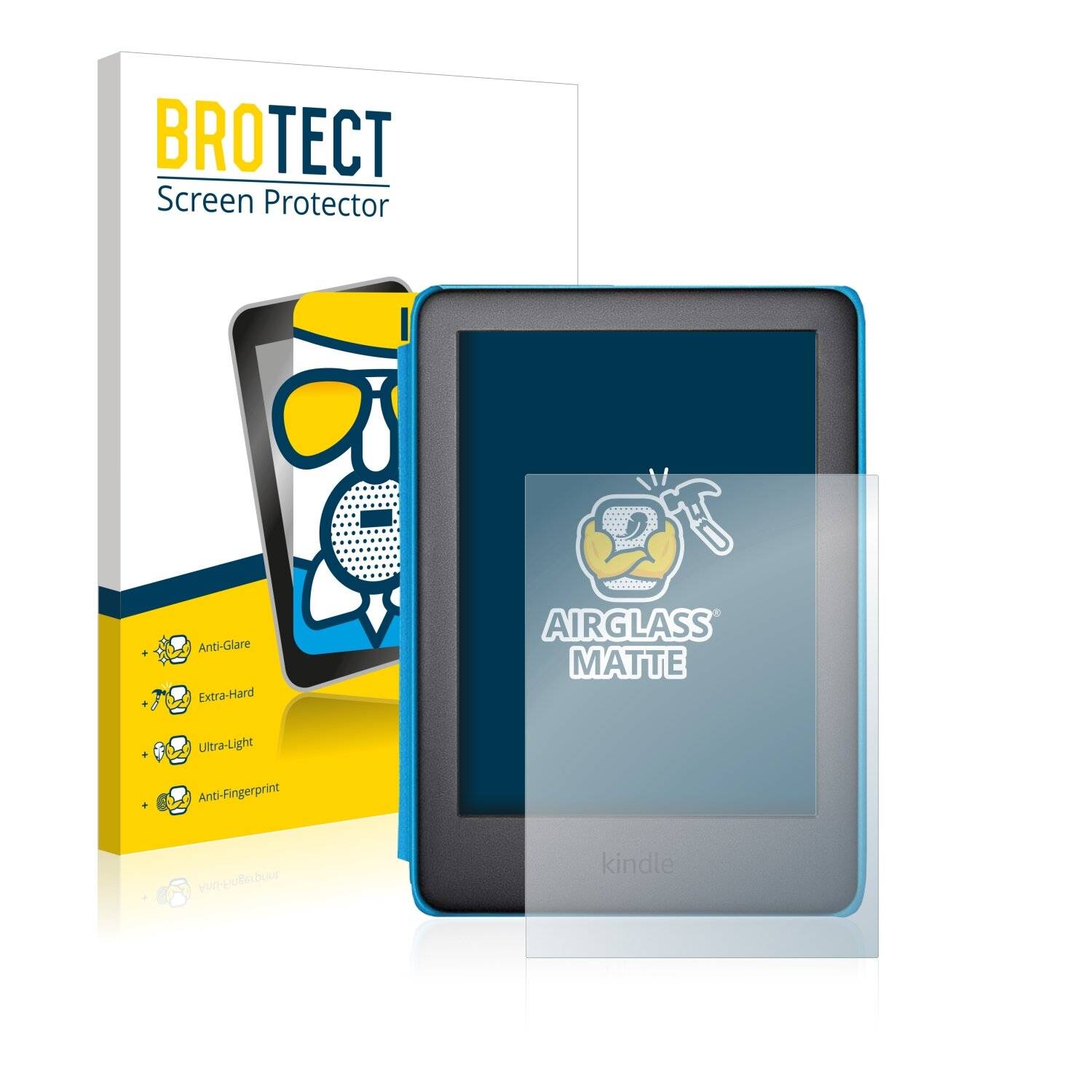 BROTECT AirGlass Matte Schutzglas Folie für Amazon Kindle Kids Edition 2019 (10.