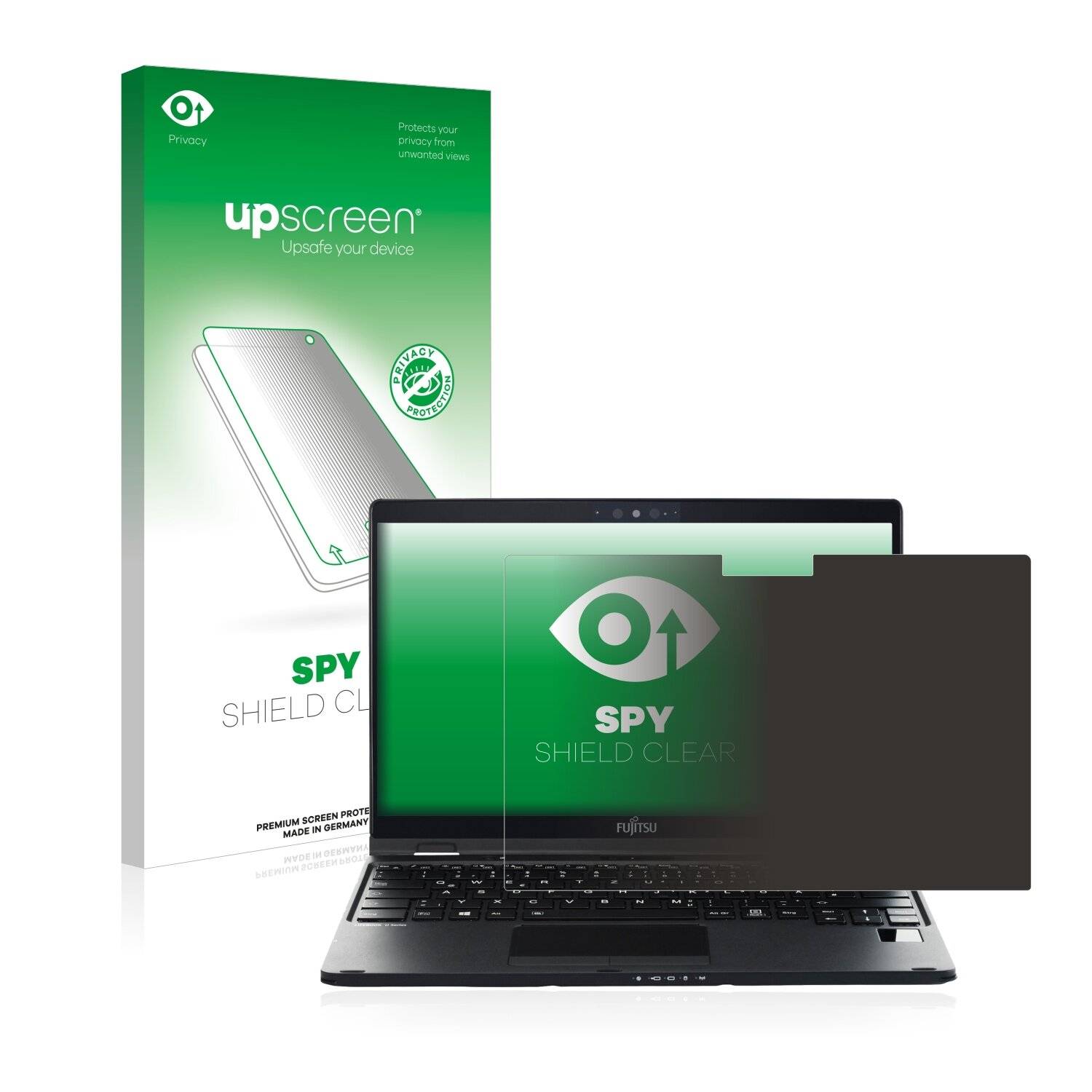 upscreen Spy Shield Clear Premium Blickschutzfolie für Fujitsu Lifebook