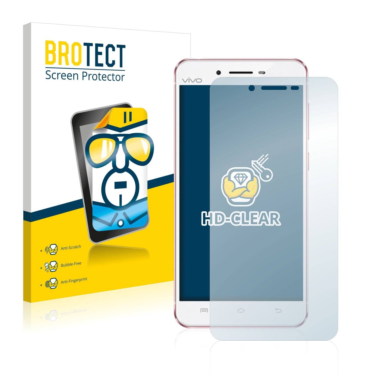 2x BROTECT HD-Clear Displayschutzfolie für Vivo