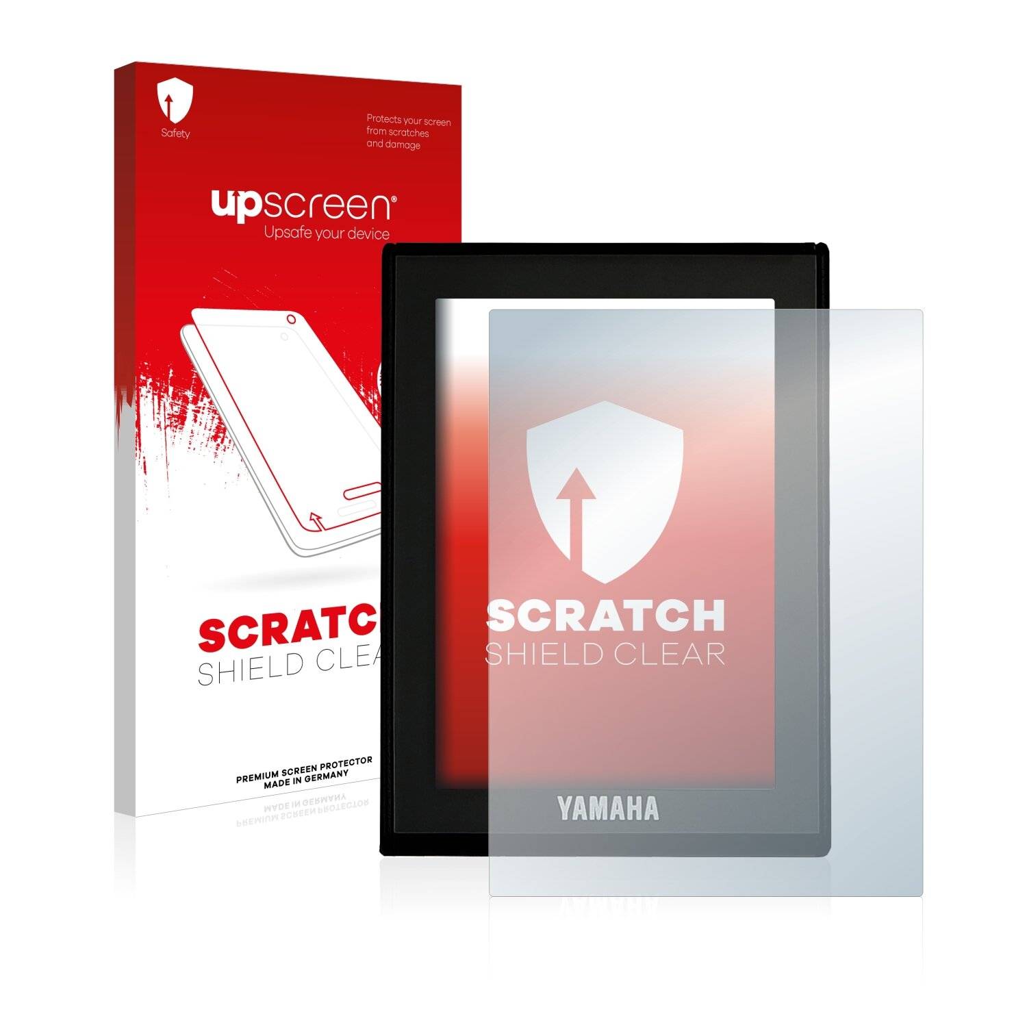 upscreen Scratch Shield Clear Premium Displayschutzfolie für Yamaha LCD Display (E-Bike
