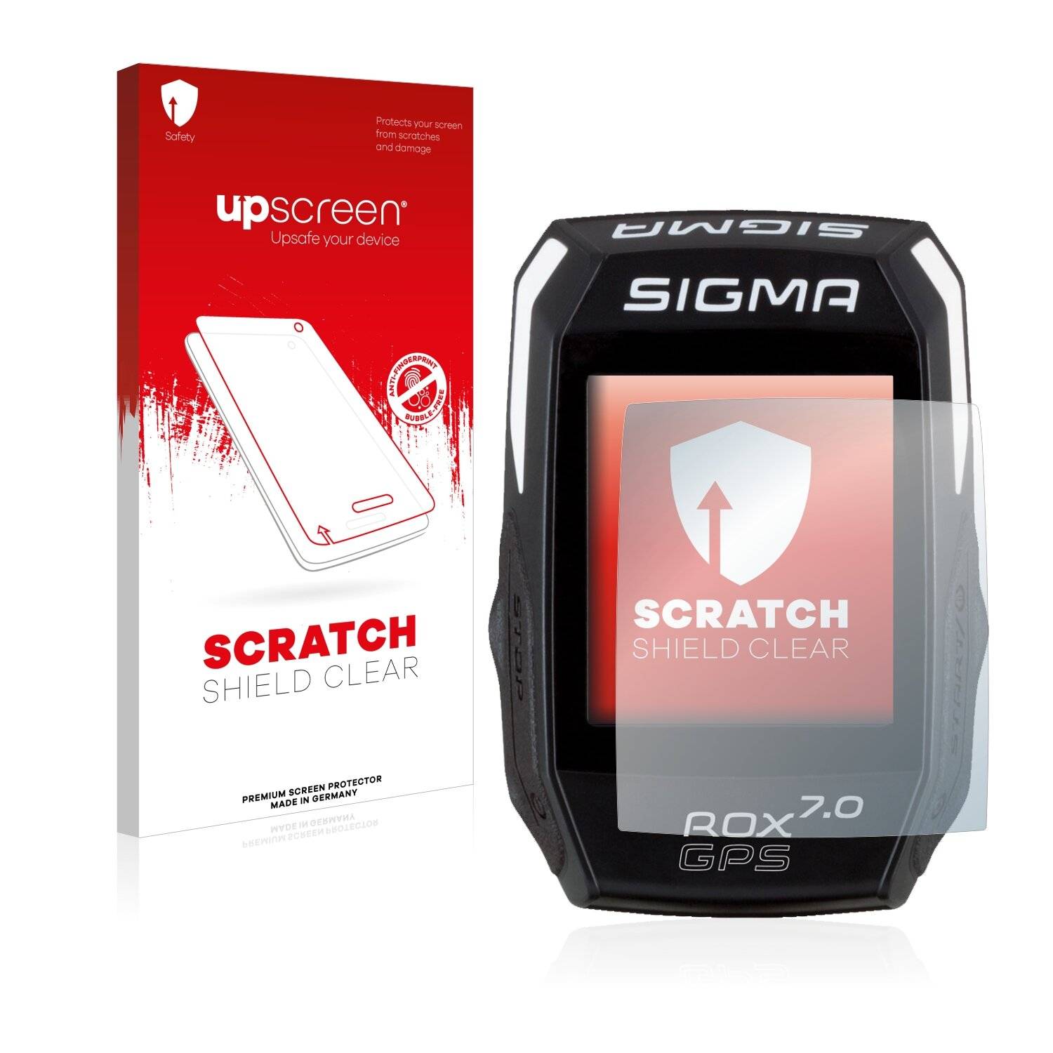 upscreen Scratch Shield Clear Premium Displayschutzfolie für Sigma ROX GPS