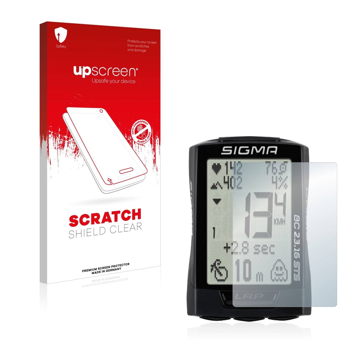 upscreen Scratch Shield Clear Premium Displayschutzfolie für Sigma BC