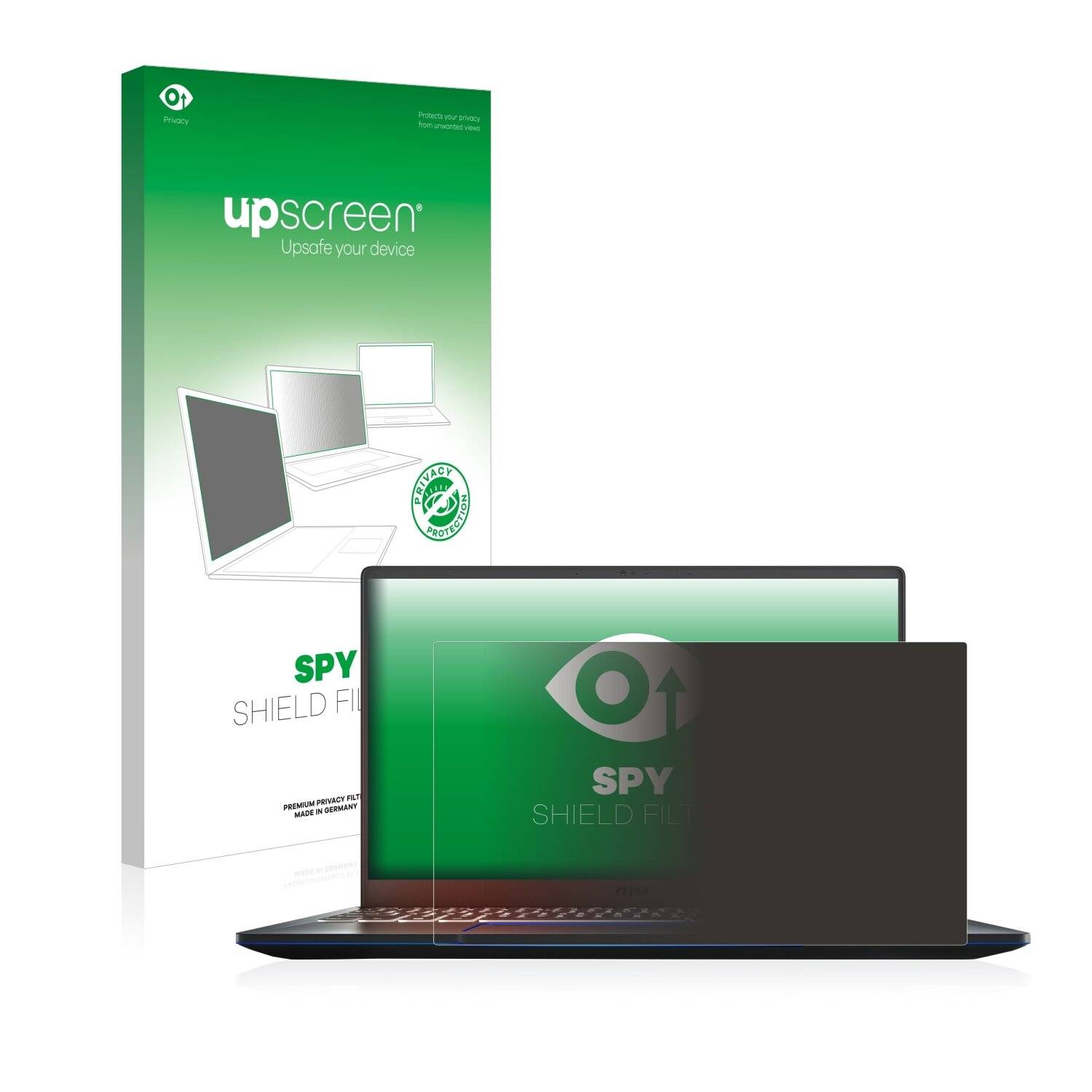 upscreen Spy Shield Filter Premium Blickschutzfilter für MSI Prestige