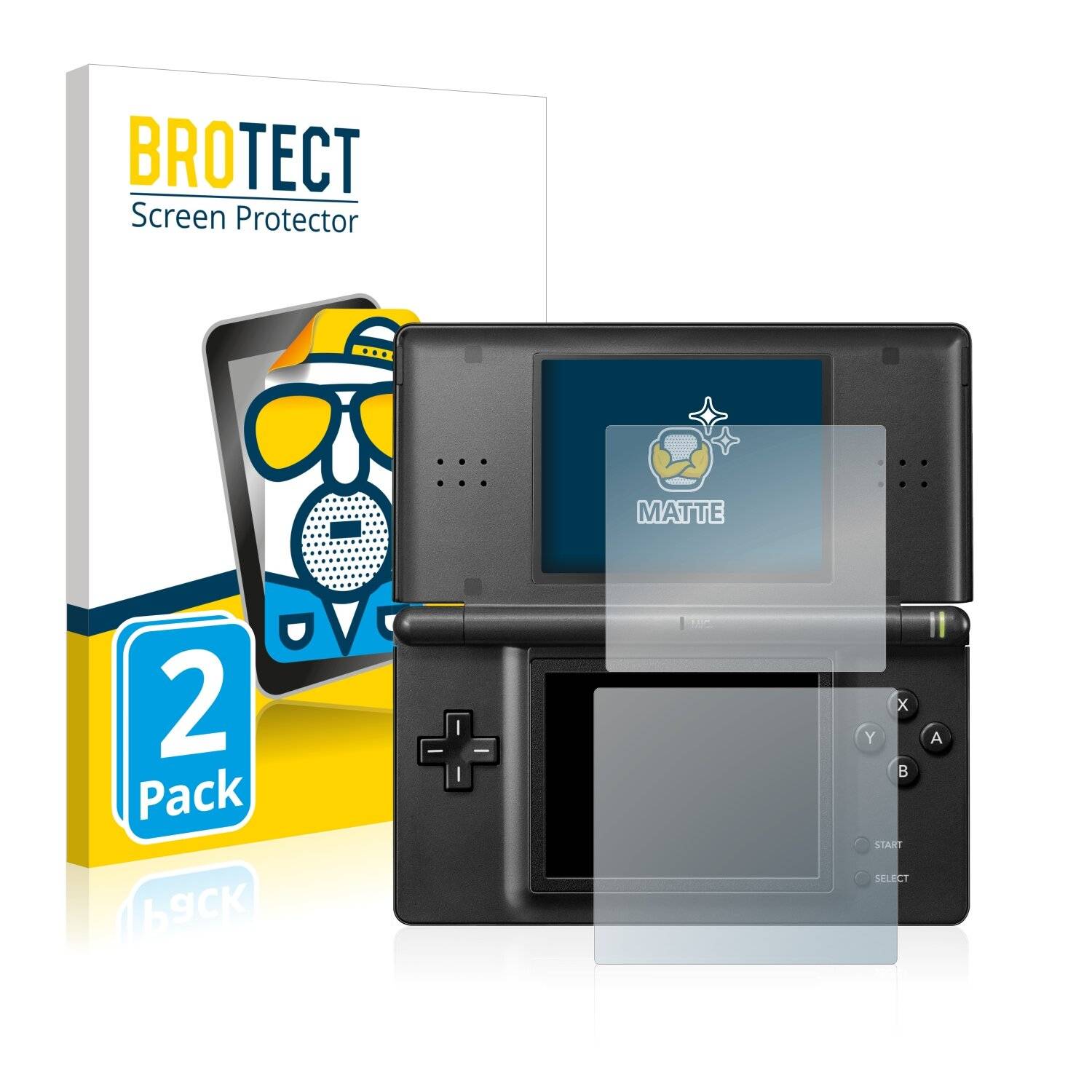 2x BROTECT Matte Displayschutzfolie für Nintendo DS LITE - Entspiegelt,