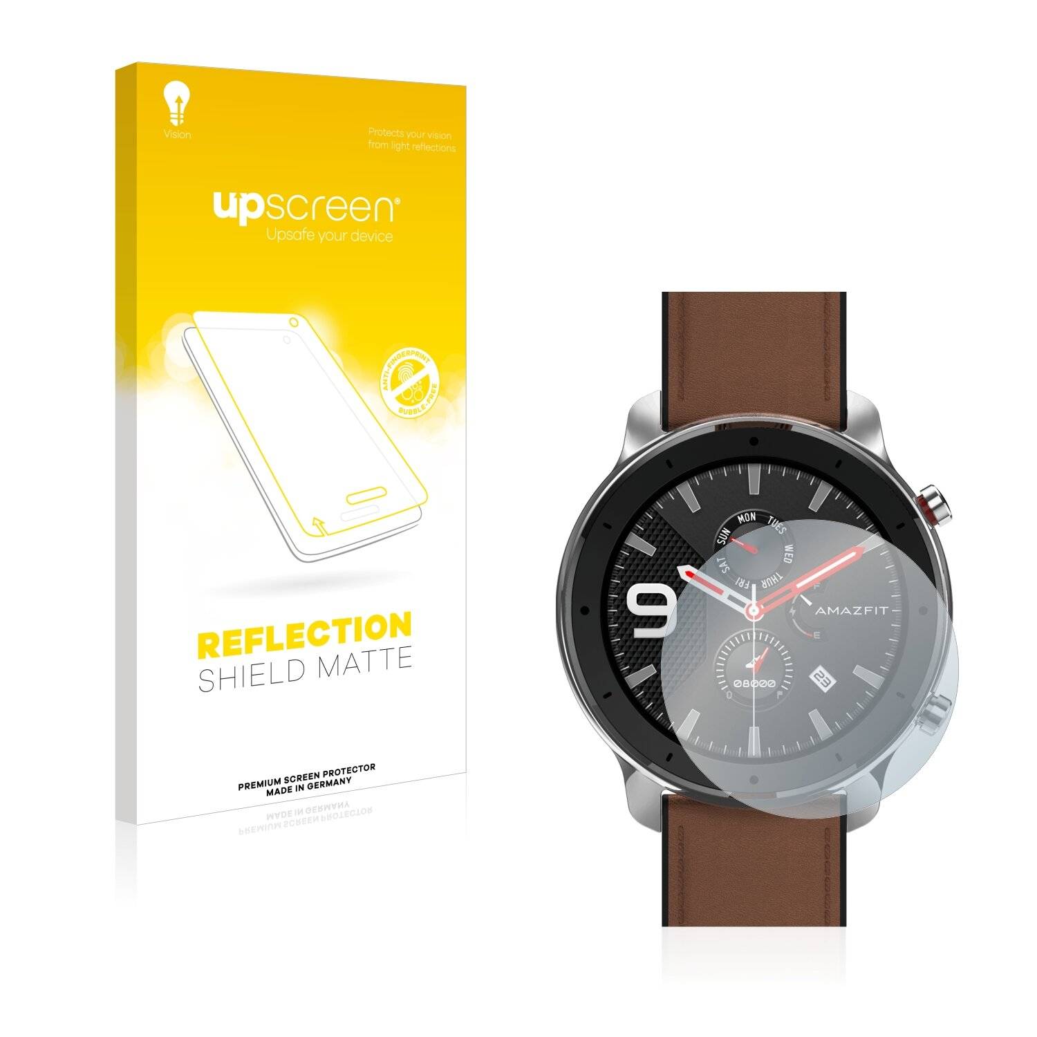 upscreen Reflection Shield Matte Premium Displayschutzfolie für Huami Amazfit GTR (47