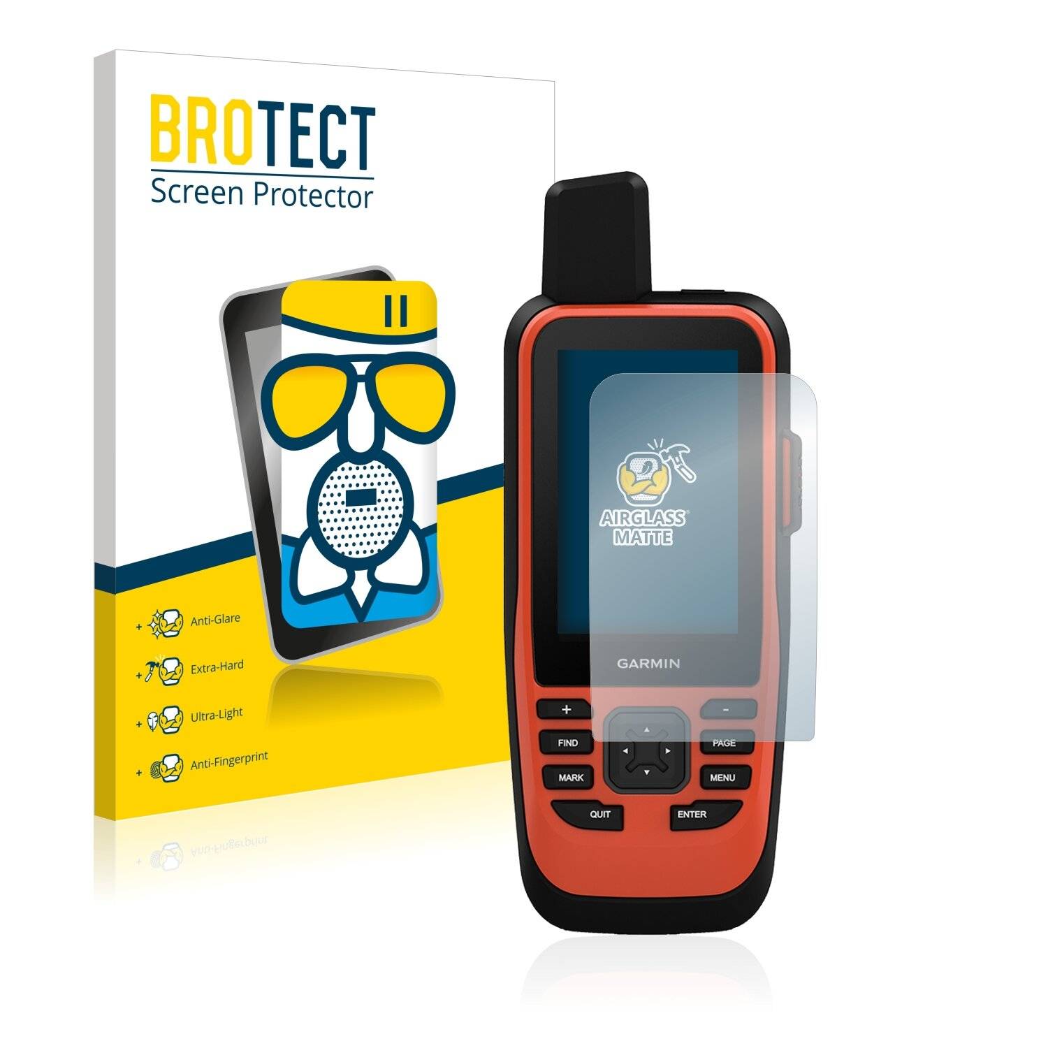 BROTECT AirGlass Matte Schutzglas Folie für Garmin GPSMAP