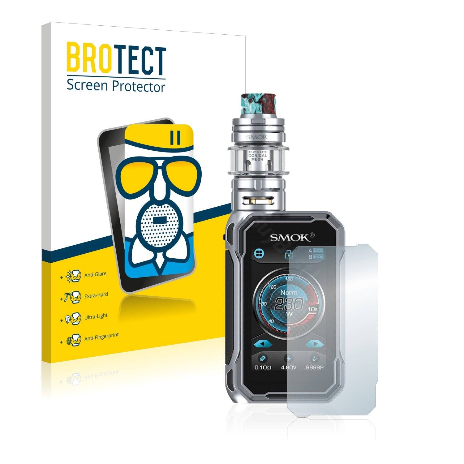 BROTECT AirGlass Matte Schutzglas Folie für Smok G-Priv