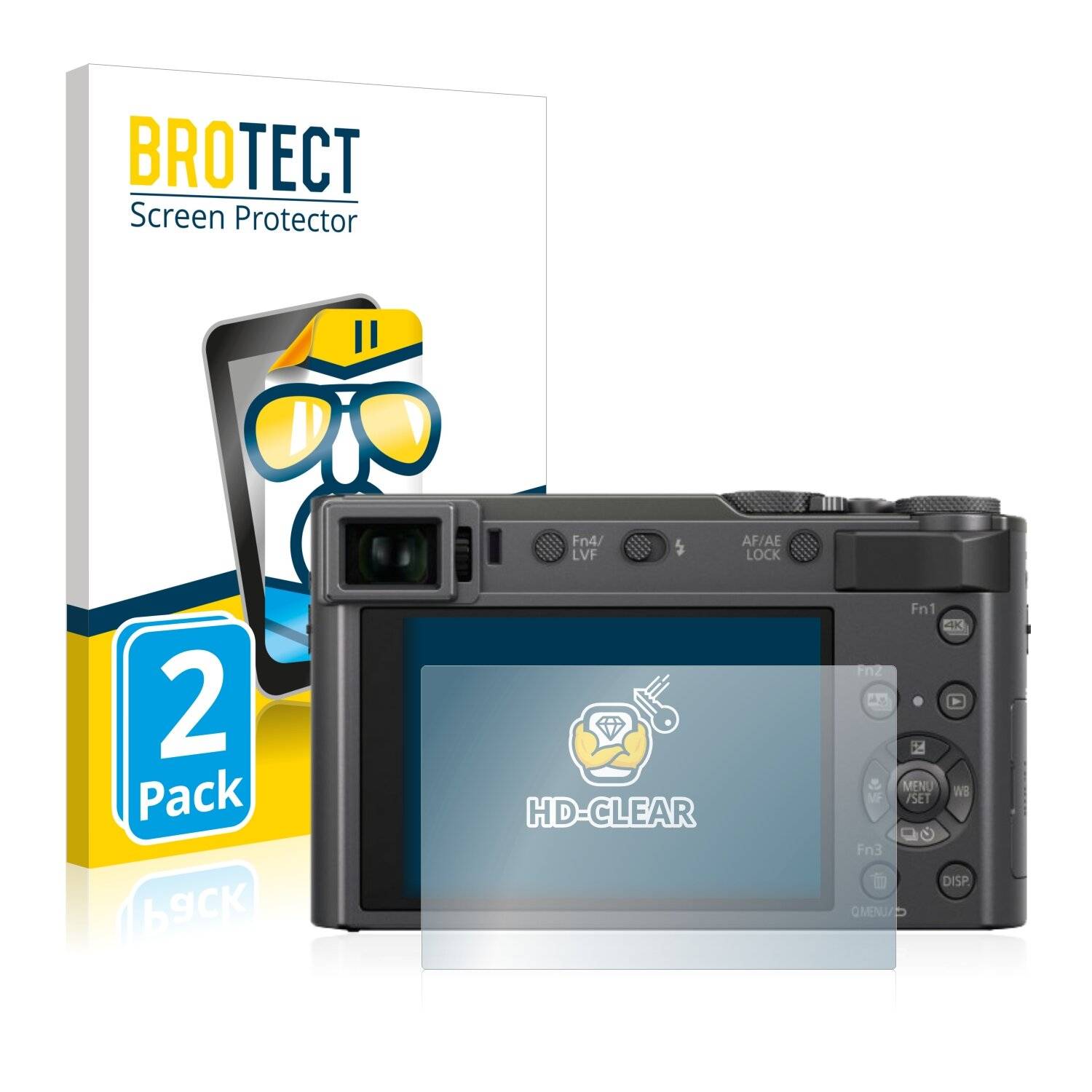 2x BROTECT HD-Clear Displayschutzfolie für Panasonic Lumix