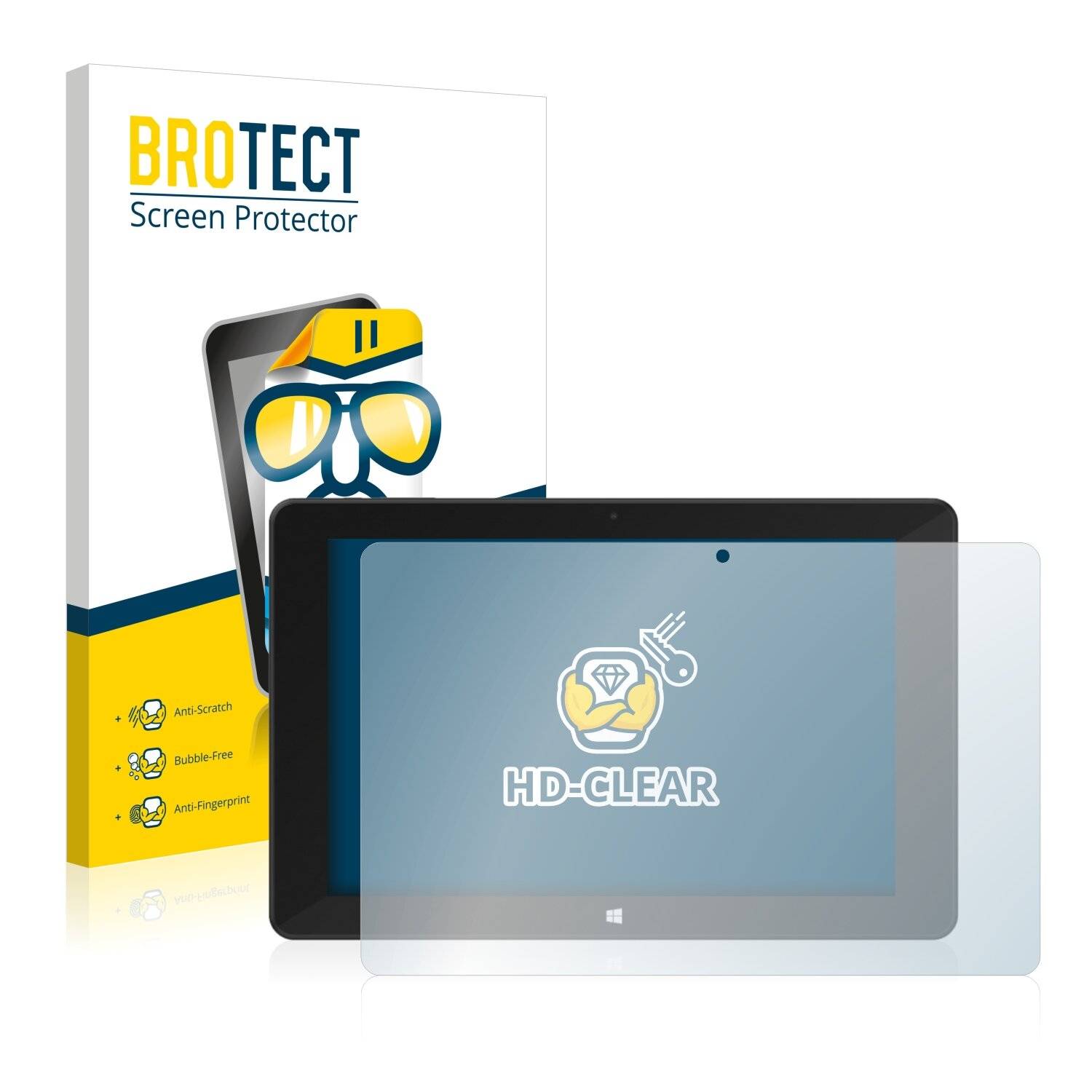 2x BROTECT HD-Clear Displayschutzfolie für TrekStor SurfTab Duo