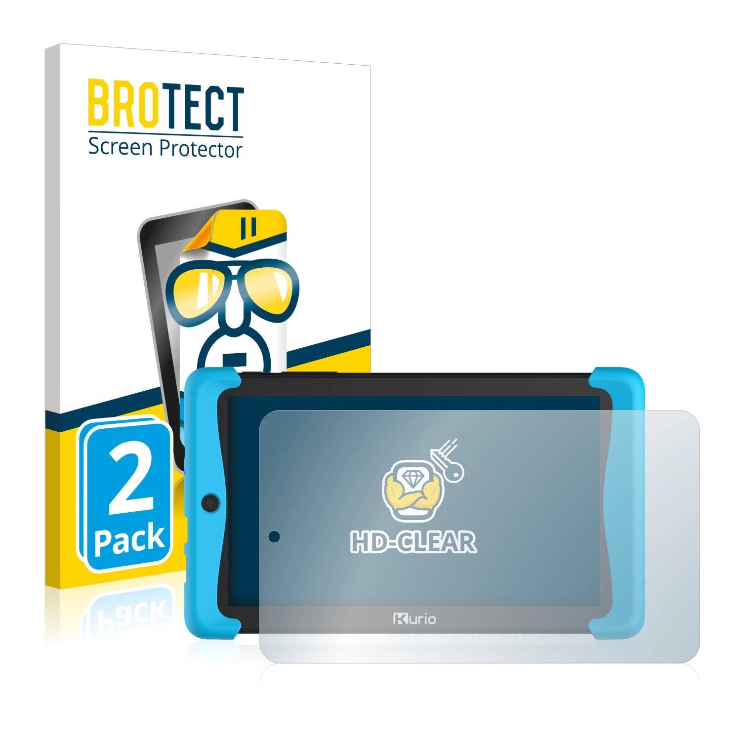 2x BROTECT HD-Clear Displayschutzfolie für Kurio Tab 2 Motion
