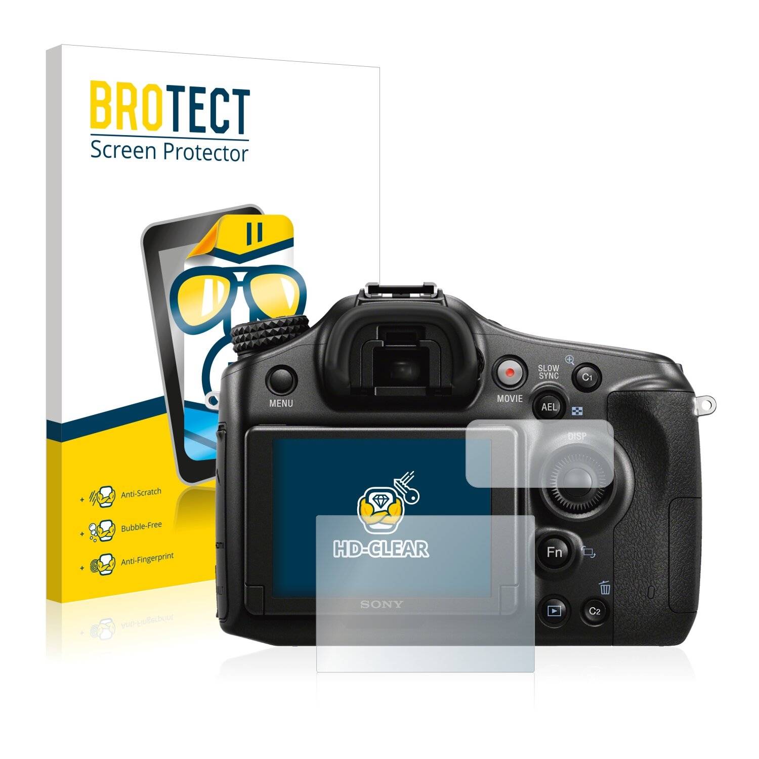2x BROTECT HD-Clear Displayschutzfolie für Sony Alpha