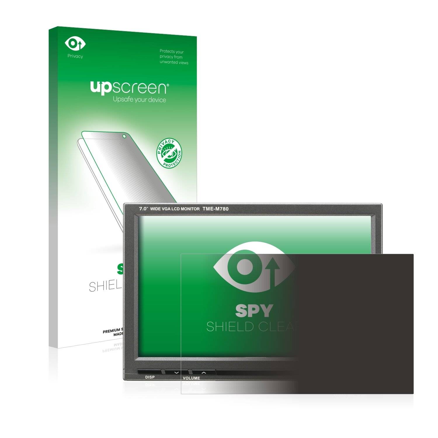 upscreen Spy Shield Clear Premium Blickschutzfolie für Alpine TME-M780EM