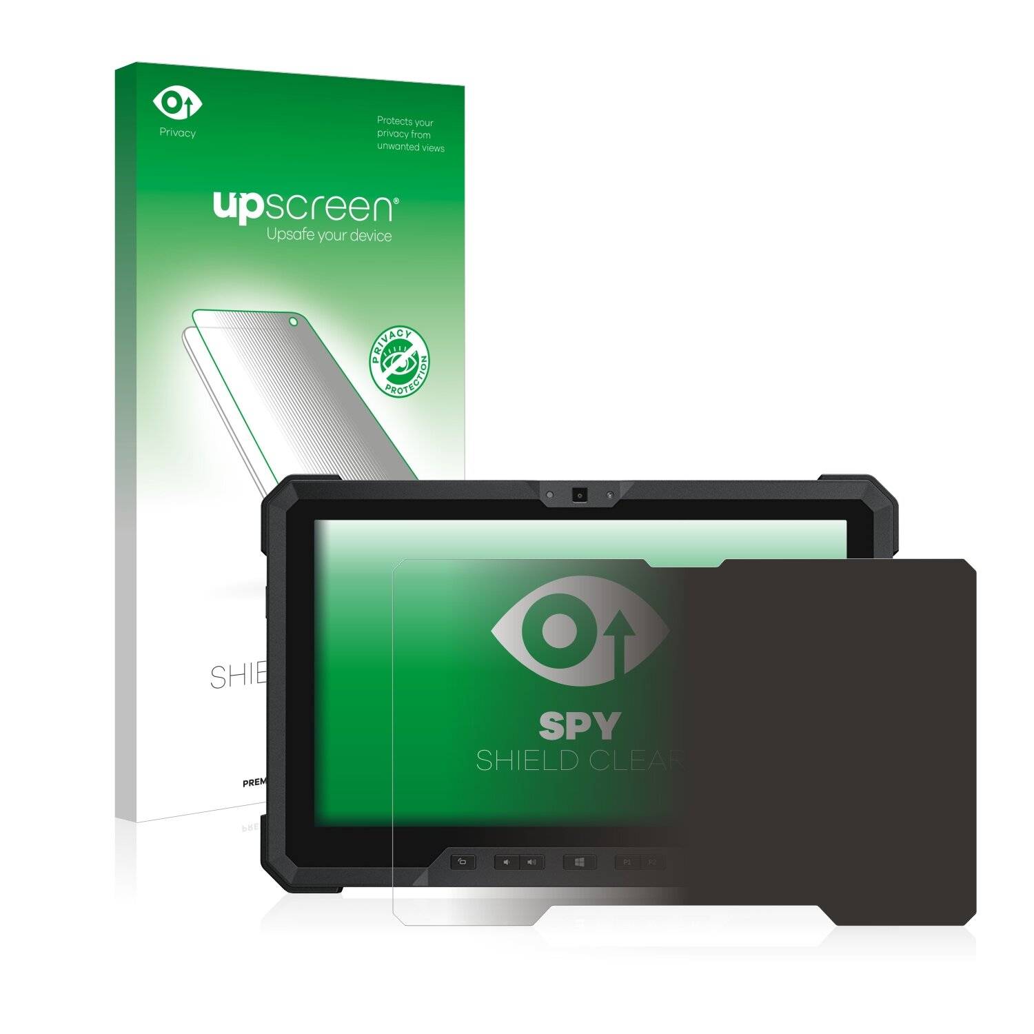 upscreen Spy Shield Clear Premium Blickschutzfolie für Dell Latitude 12 Rugged