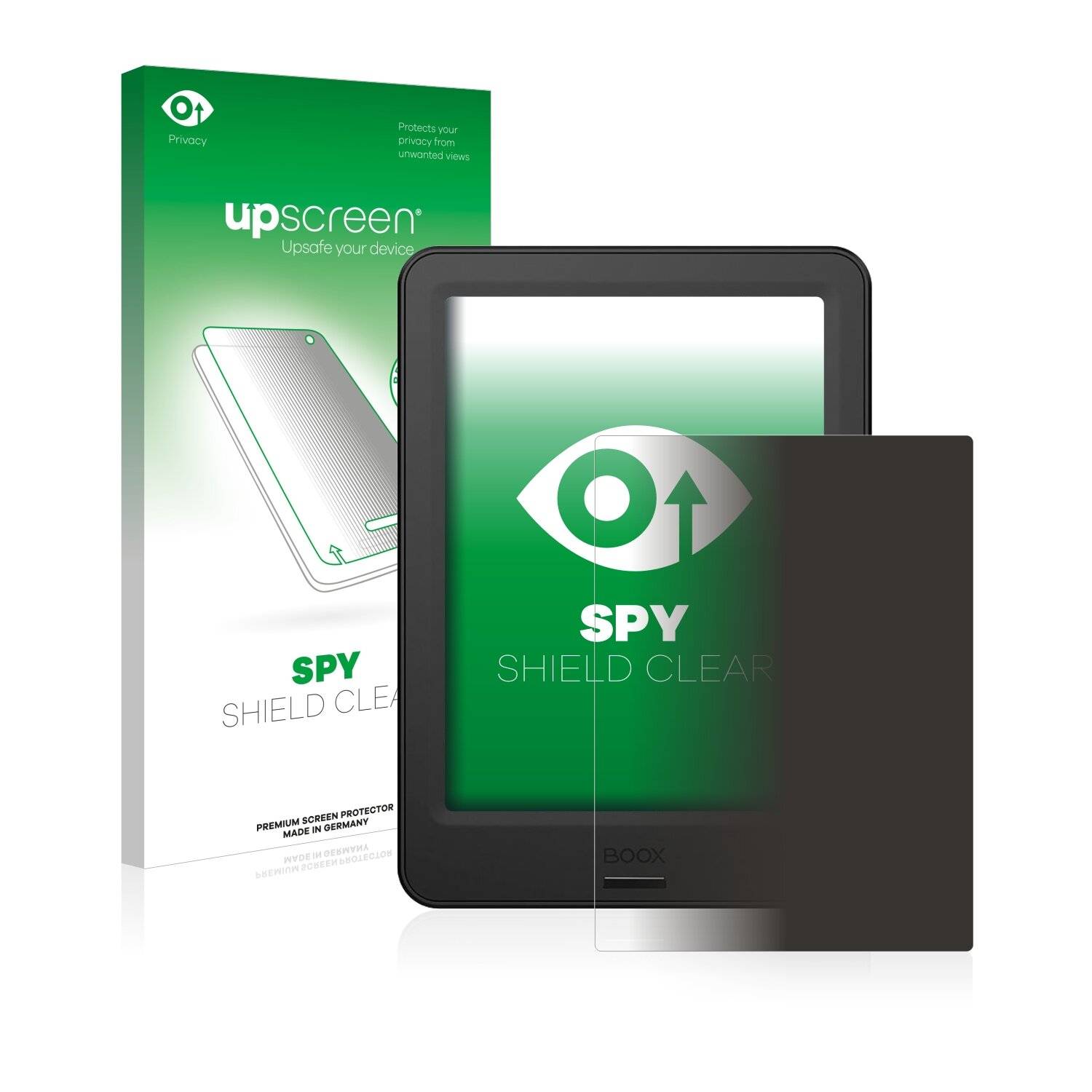 upscreen Spy Shield Clear Premium Blickschutzfolie für Onyx Boox Poke