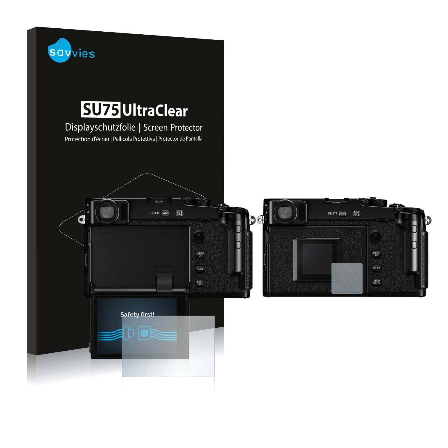 18x Savvies SU75 Displayschutzfolie für Fujifilm