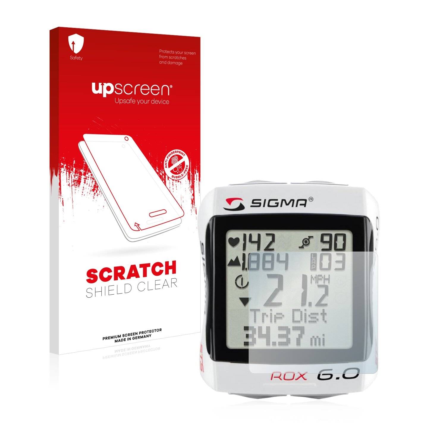 upscreen Scratch Shield Clear Premium Displayschutzfolie für Sigma ROX