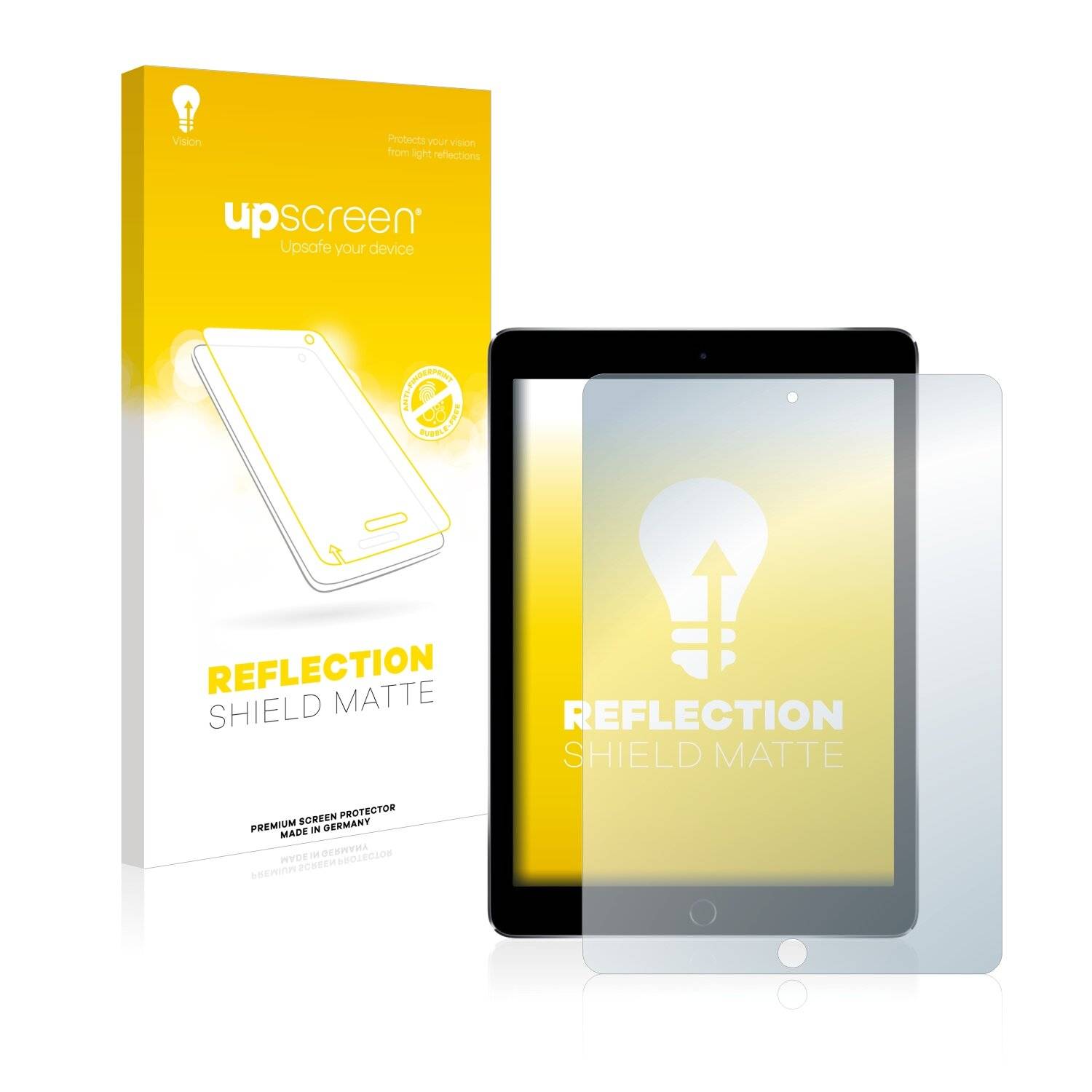 upscreen Reflection Shield Matte Premium Displayschutzfolie für Apple iPad Pro 9.7