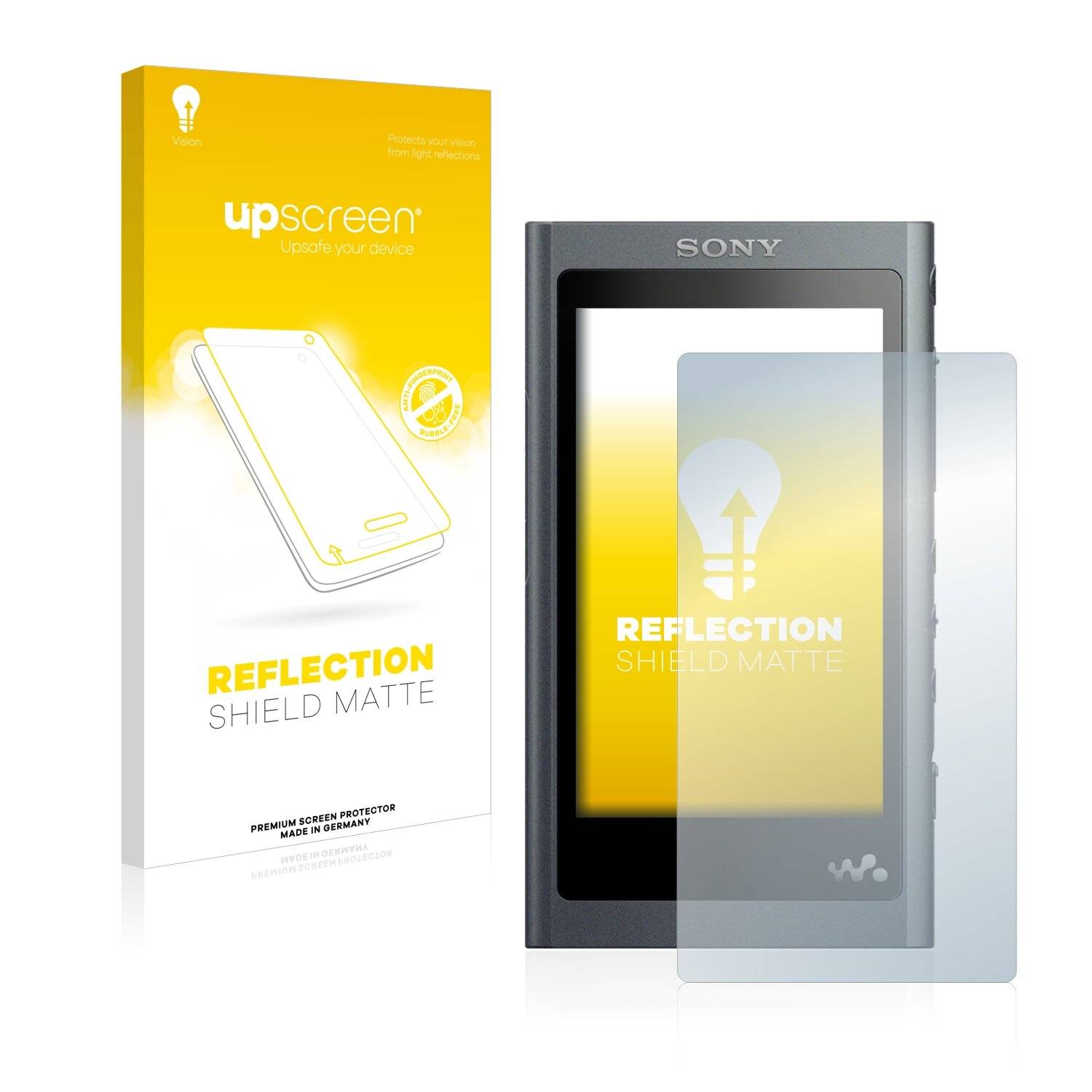 upscreen Reflection Shield Matte Premium Displayschutzfolie für Sony Walkman
