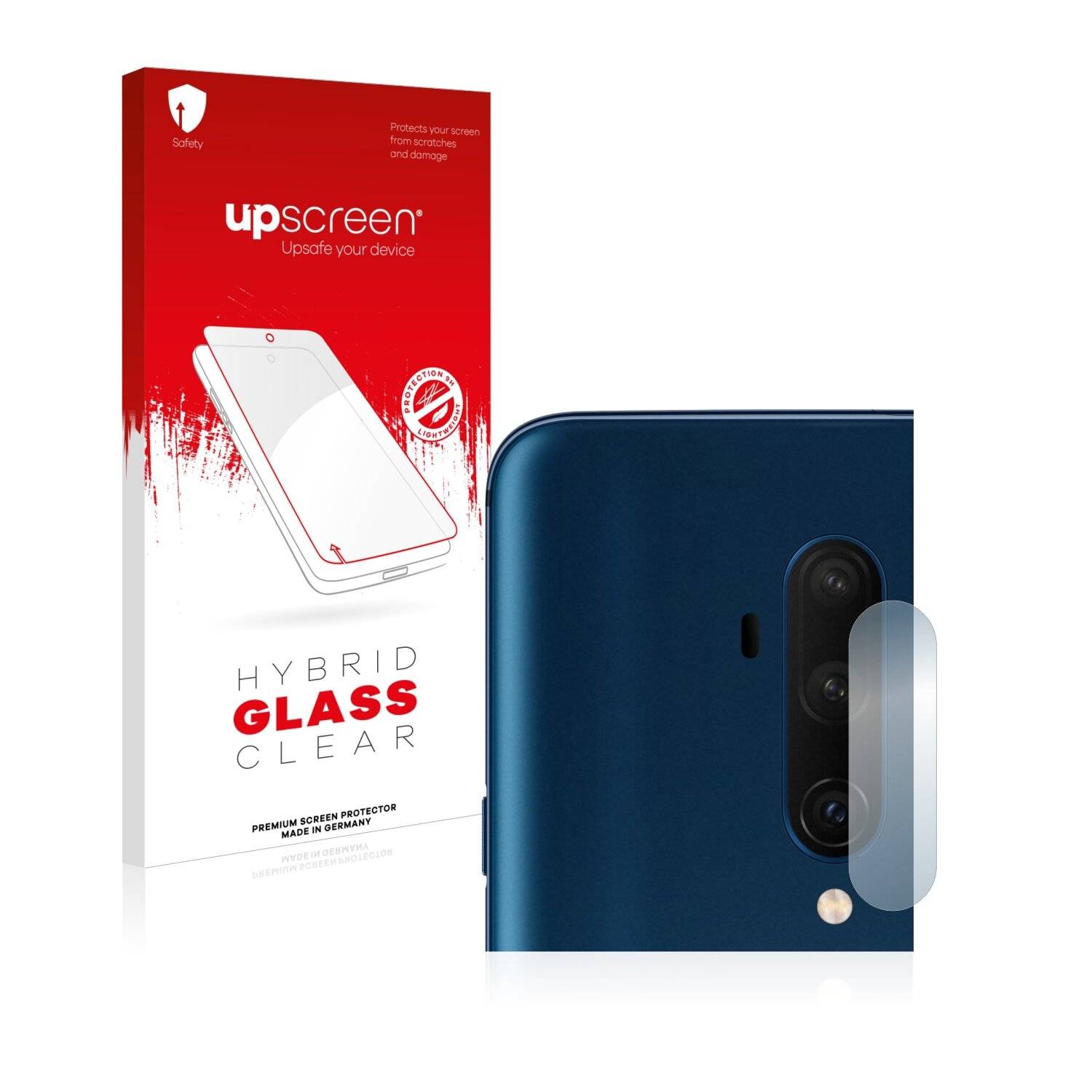 upscreen Hybrid Glass Clear Premium Schutzglas Folie für OnePlus 7T Pro (NUR