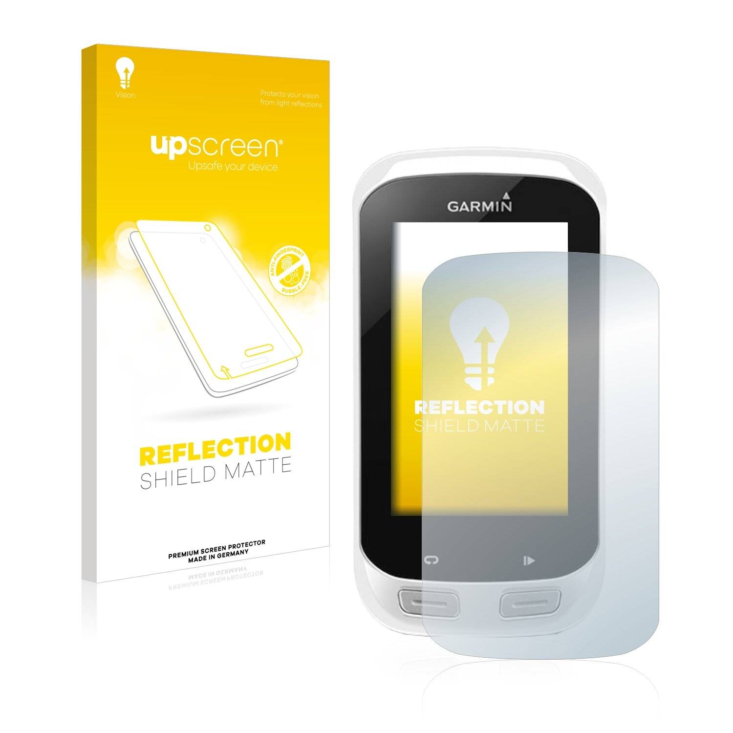 upscreen Reflection Shield Matte Premium Displayschutzfolie für Garmin Edge Explore