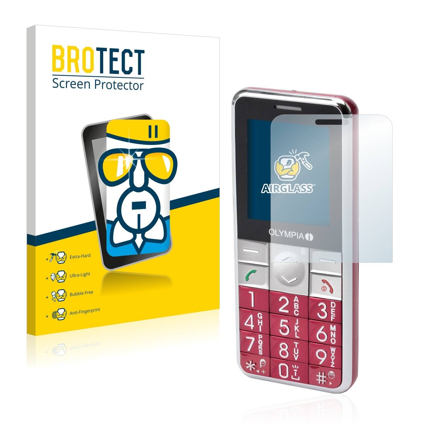 BROTECT AirGlass Schutzglas Folie für Olympia Viva