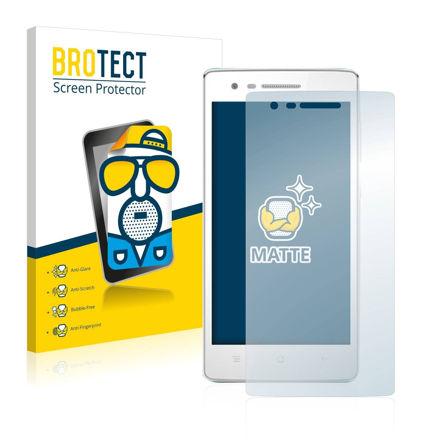 2x BROTECT Matte Displayschutzfolie für Oppo Mirror 3 - Entspiegelt,