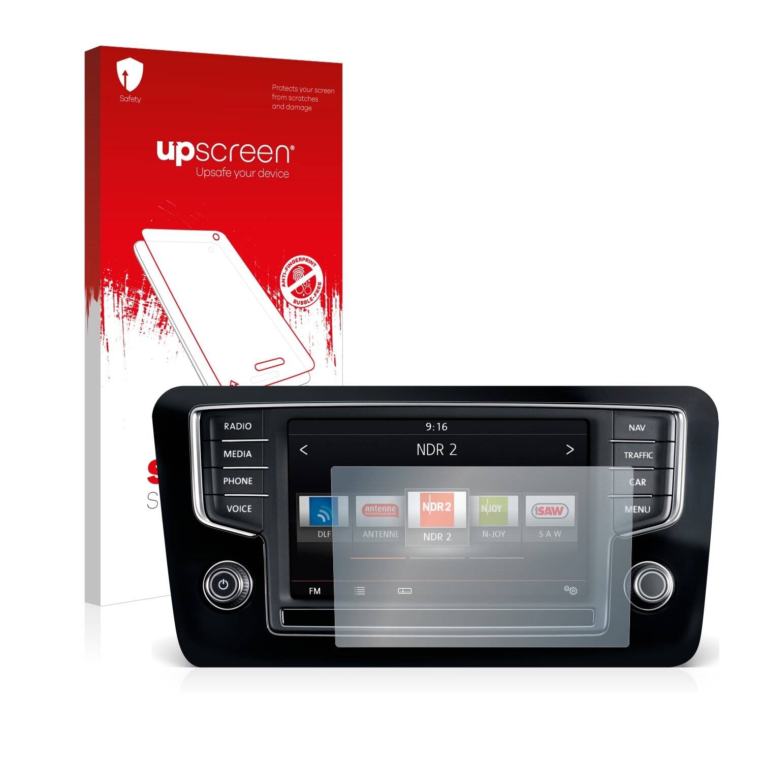 upscreen Scratch Shield Clear Premium Displayschutzfolie für Volkswagen Beetle 2014