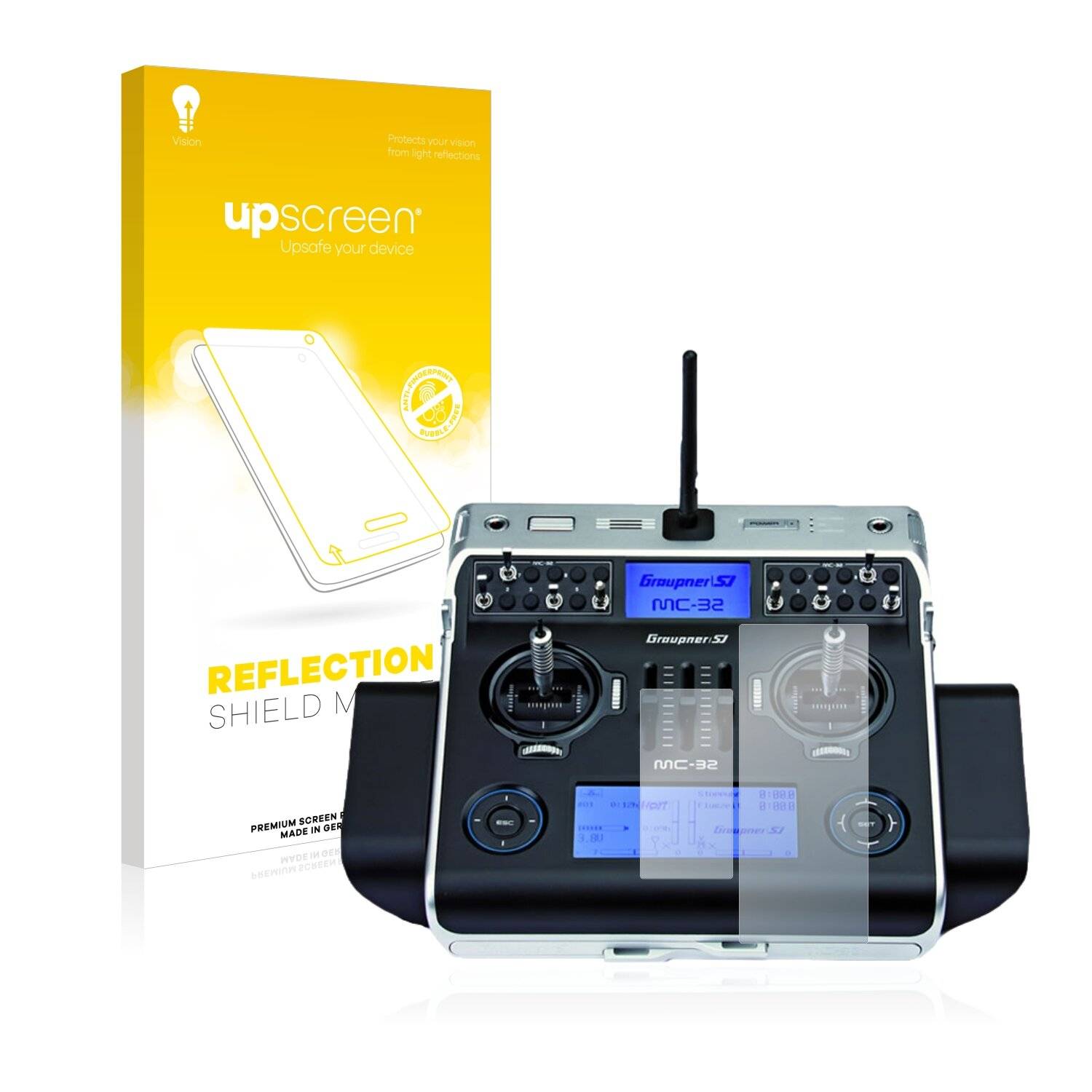 upscreen Reflection Shield Matte Premium Displayschutzfolie für Graupner MC-32