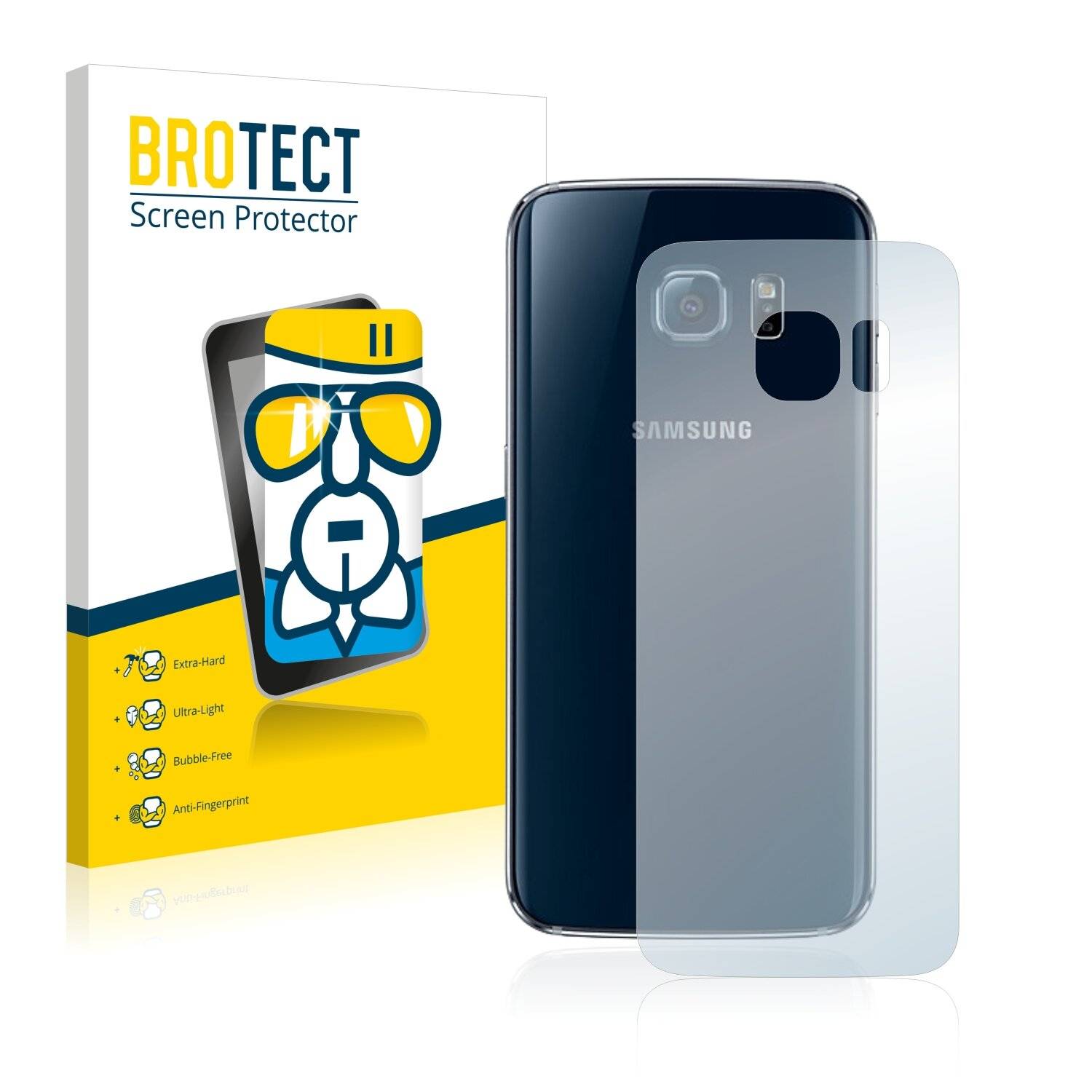 BROTECT AirGlass Schutzglas Folie für Samsung Galaxy S6 Edge