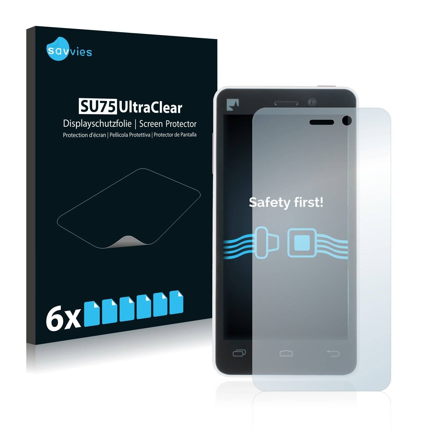6x Savvies SU75 Displayschutzfolie für Fairphone