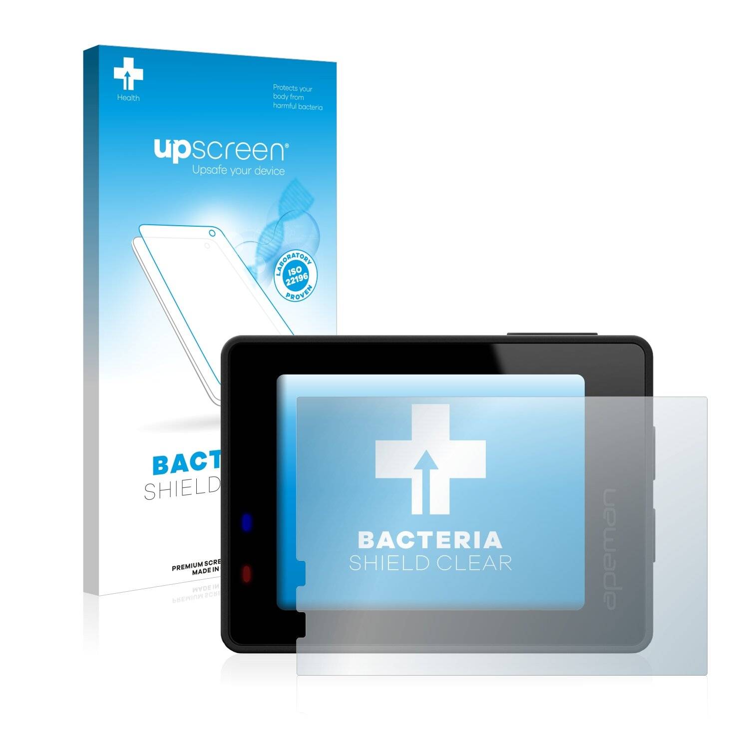 upscreen Bacteria Shield Clear Premium Antibakterielle Displayschutzfolie für Apeman
