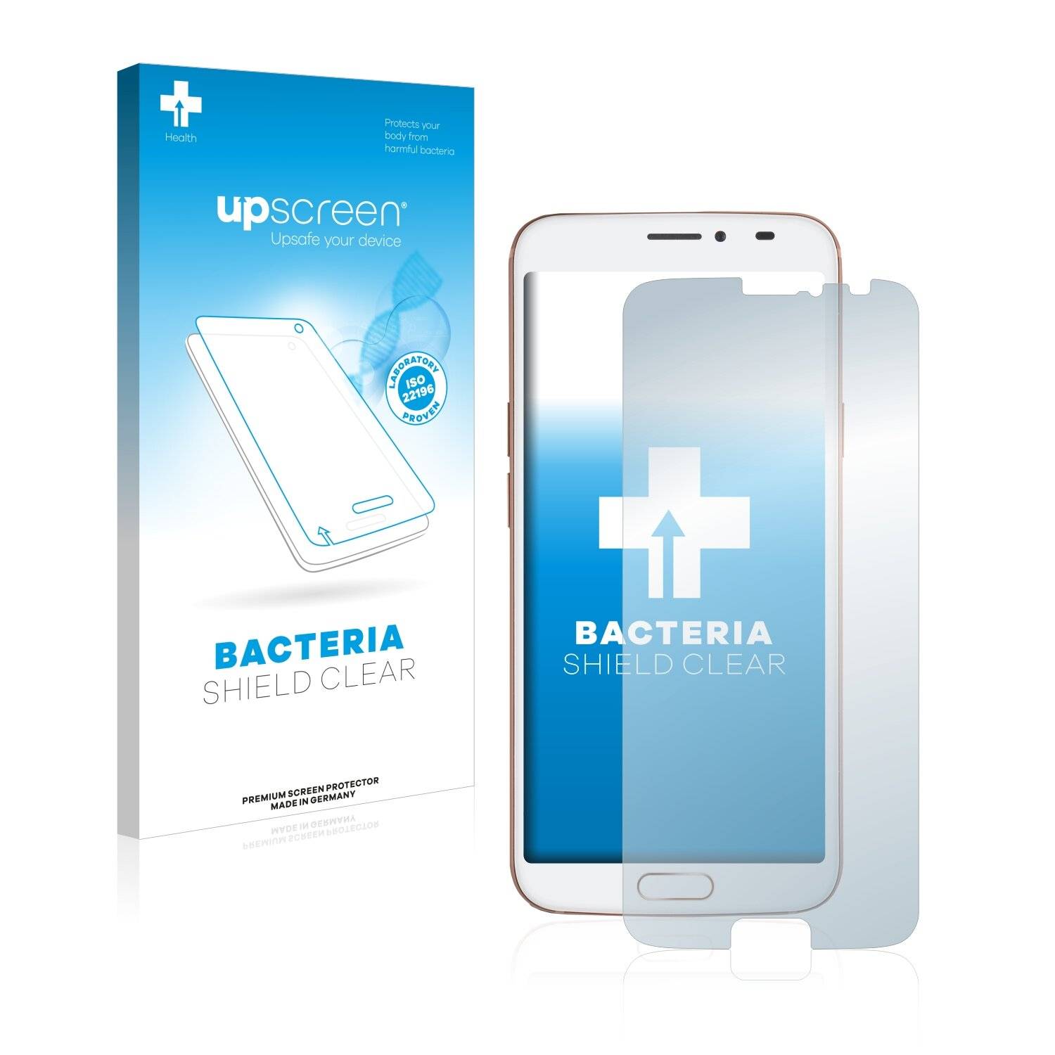 upscreen Bacteria Shield Clear Premium Antibakterielle Displayschutzfolie für Doro