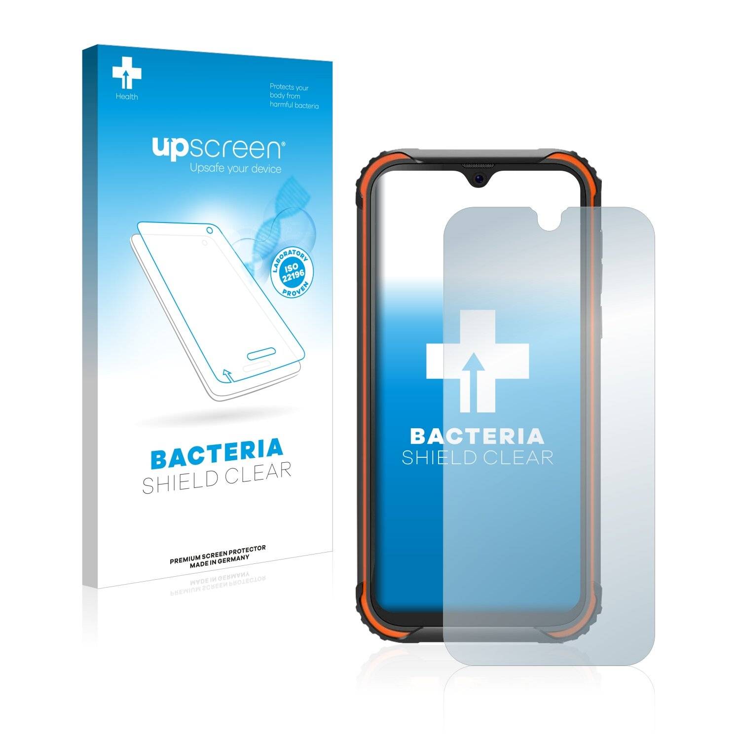 upscreen Bacteria Shield Clear Premium Antibakterielle Displayschutzfolie für Blackview