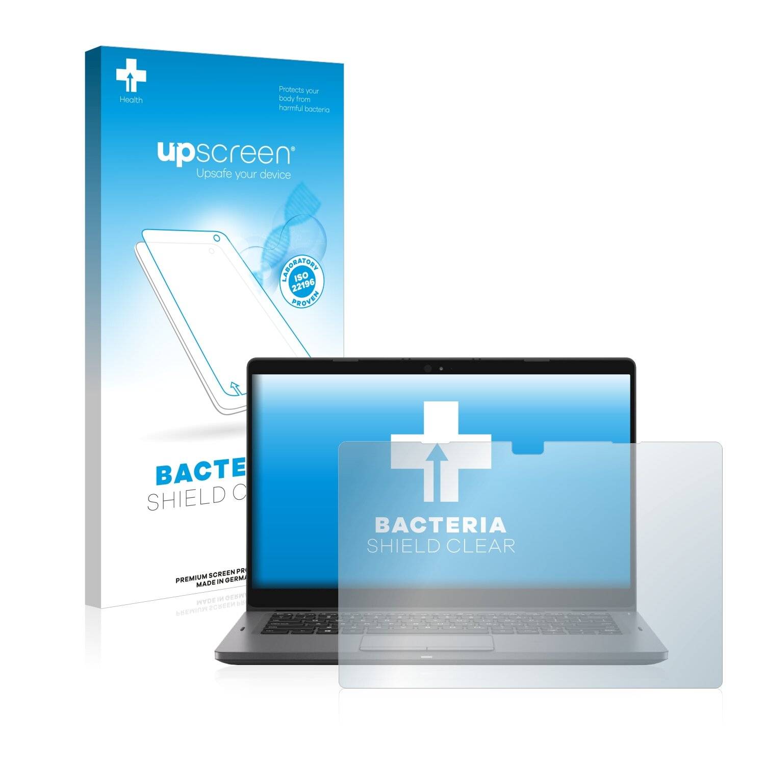 upscreen Bacteria Shield Clear Premium Antibakterielle Displayschutzfolie für Dell Latitude