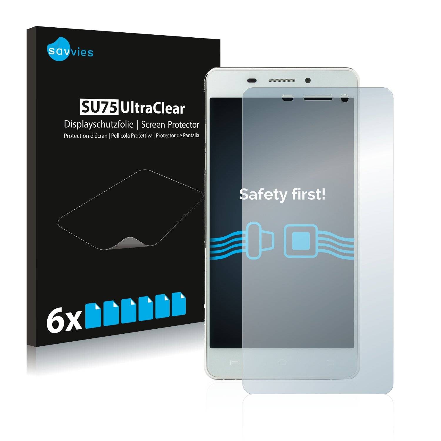 6x Savvies SU75 Displayschutzfolie für Doogee Ibiza