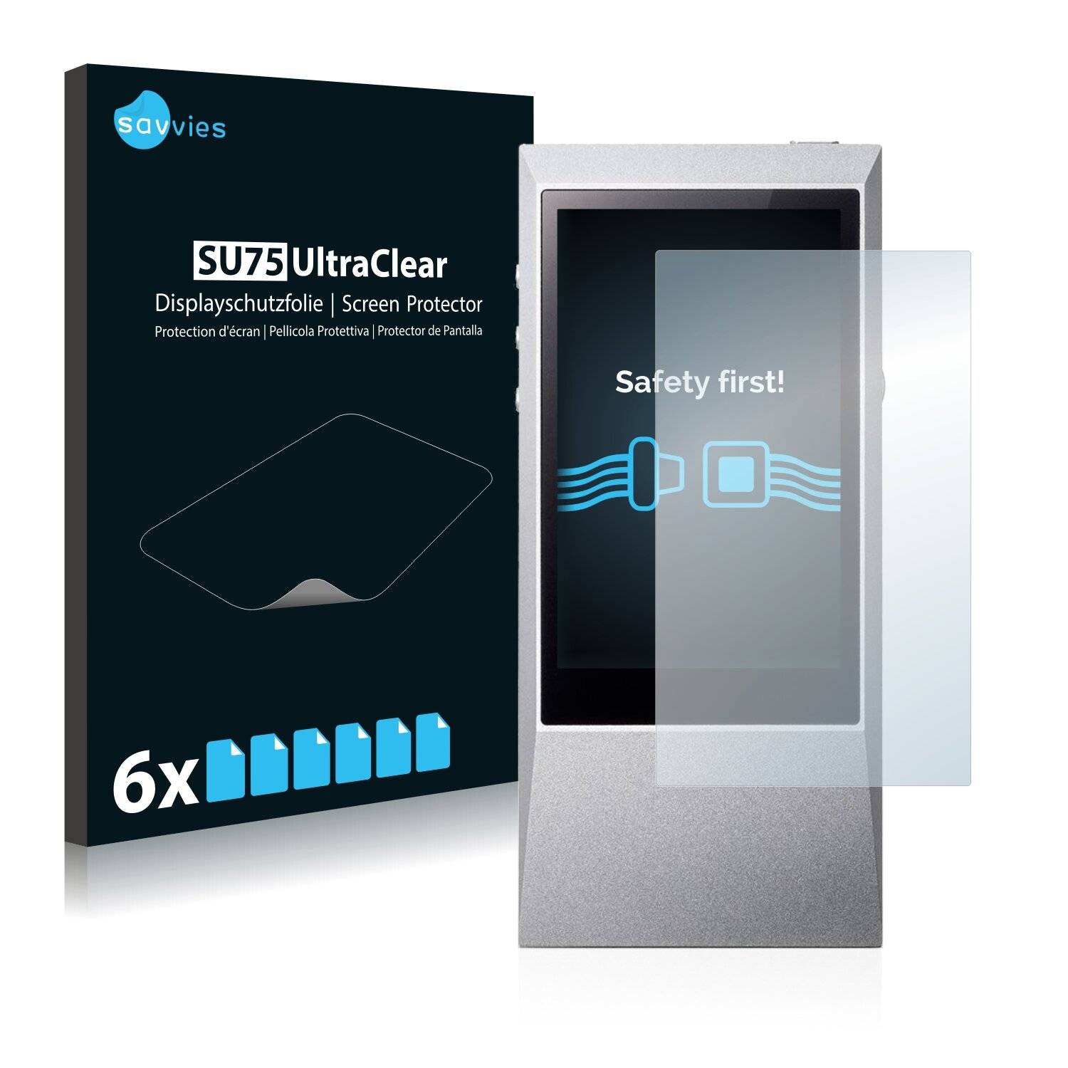 6x Savvies SU75 Displayschutzfolie für Astell&Kern AK