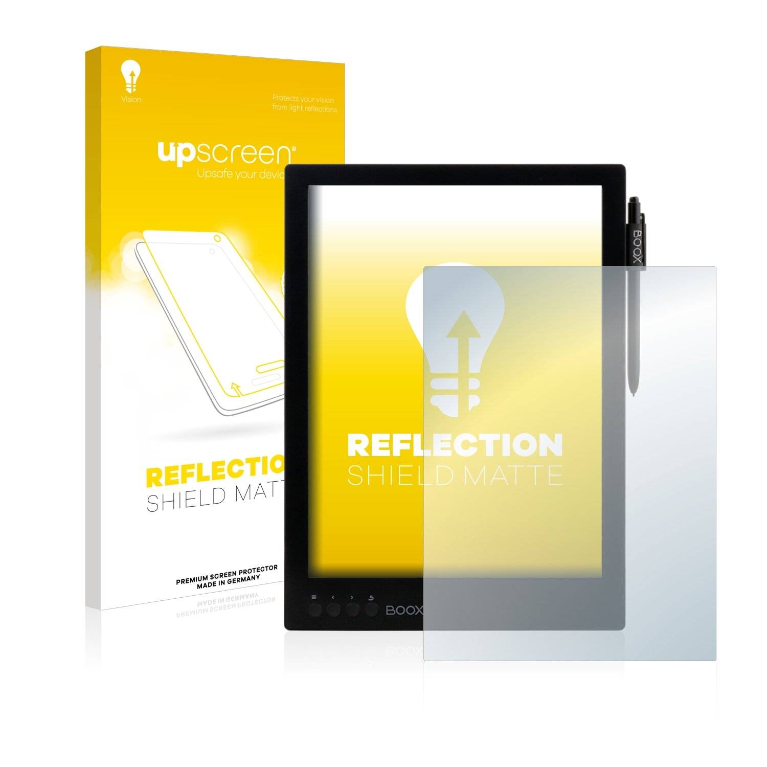 upscreen Reflection Shield Matte Premium Displayschutzfolie für Onyx Boox Max 2