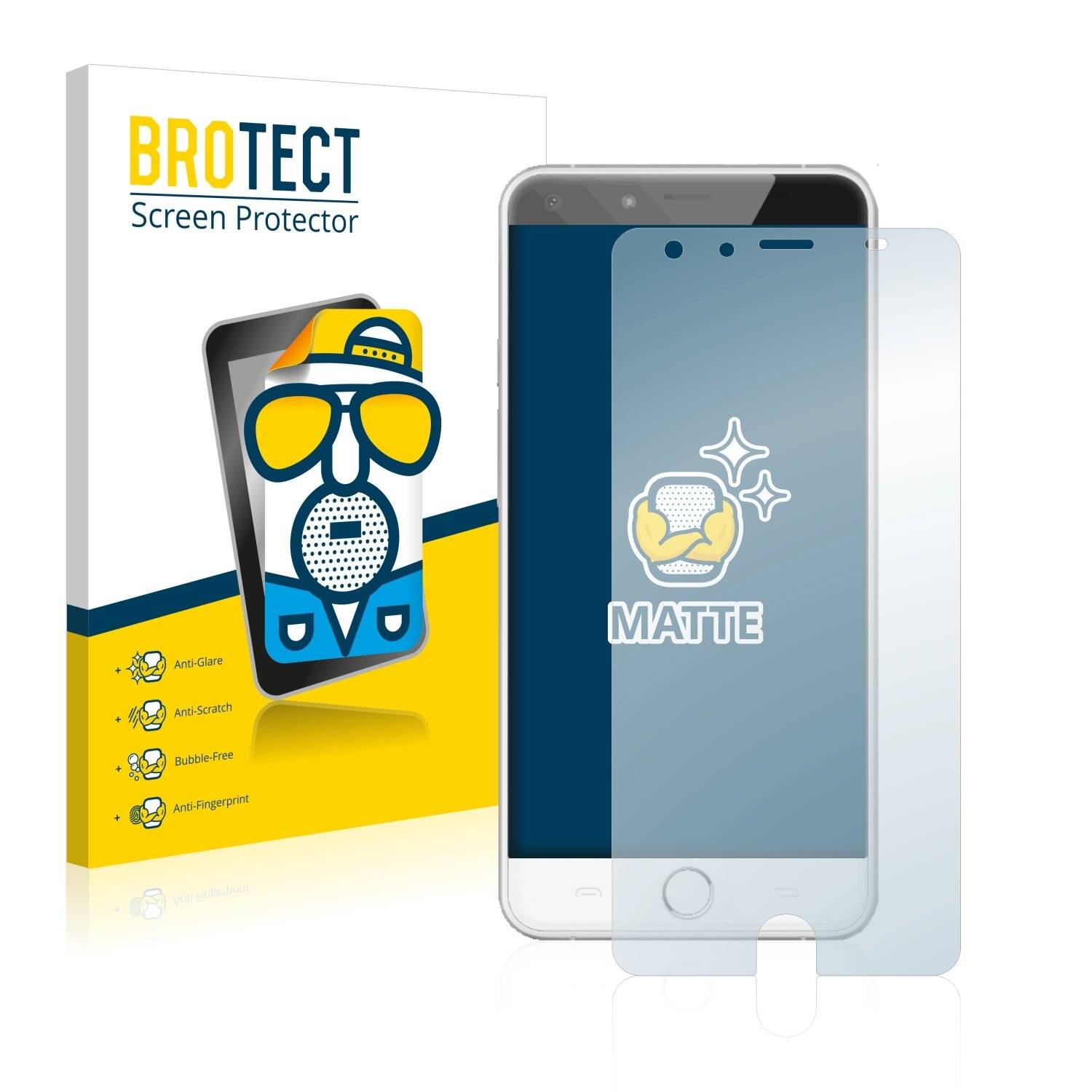 2x BROTECT Matte Displayschutzfolie für Ulefone Be Touch 2 - Entspiegelt,