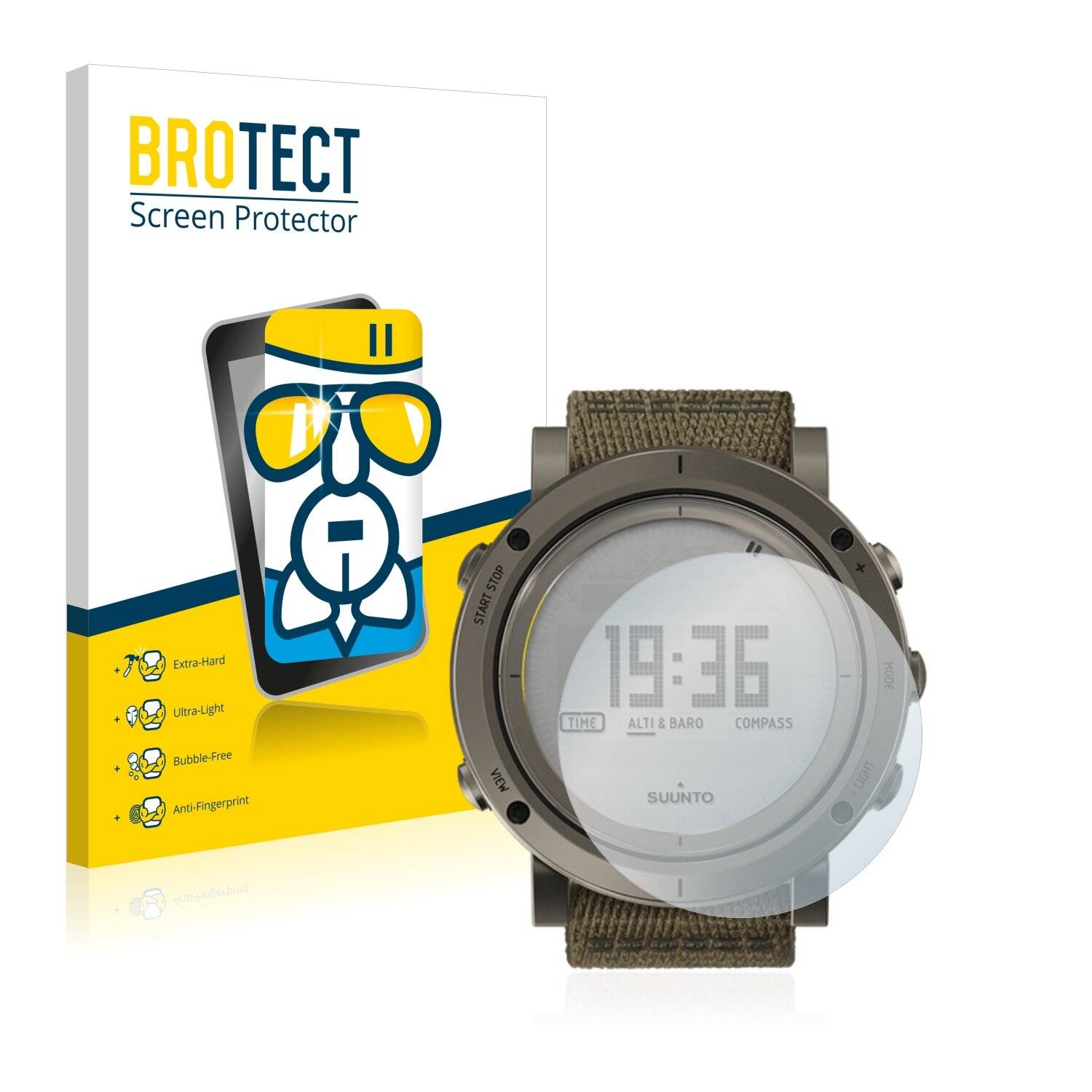 BROTECT AirGlass Schutzglas Folie für Suunto Essential